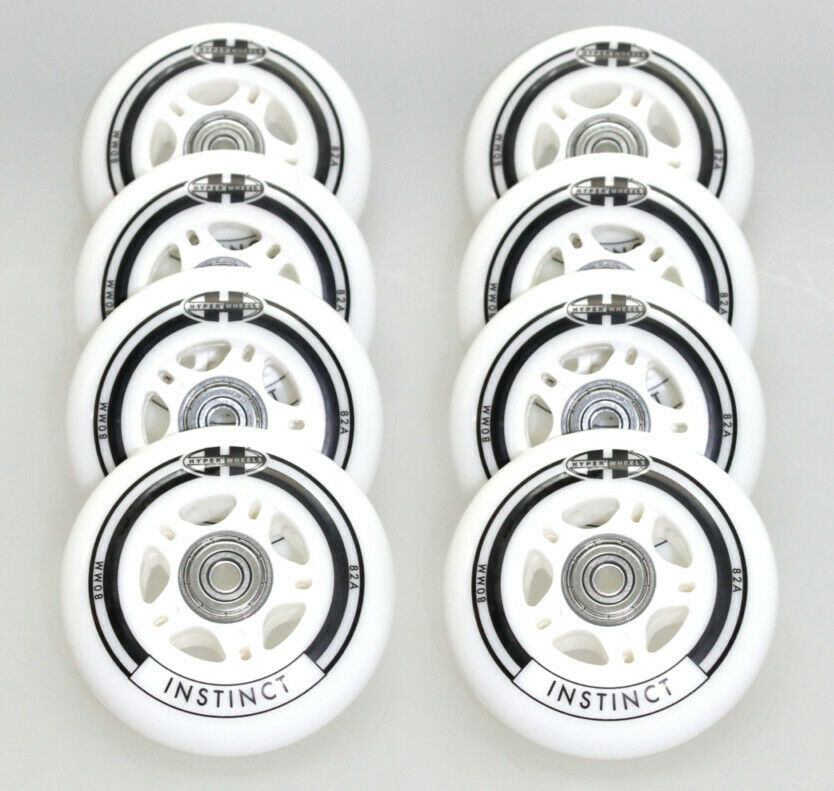 Hyper INSTINCT Rollenset 80mm/82A - ABEC9 + 6mm Spacer