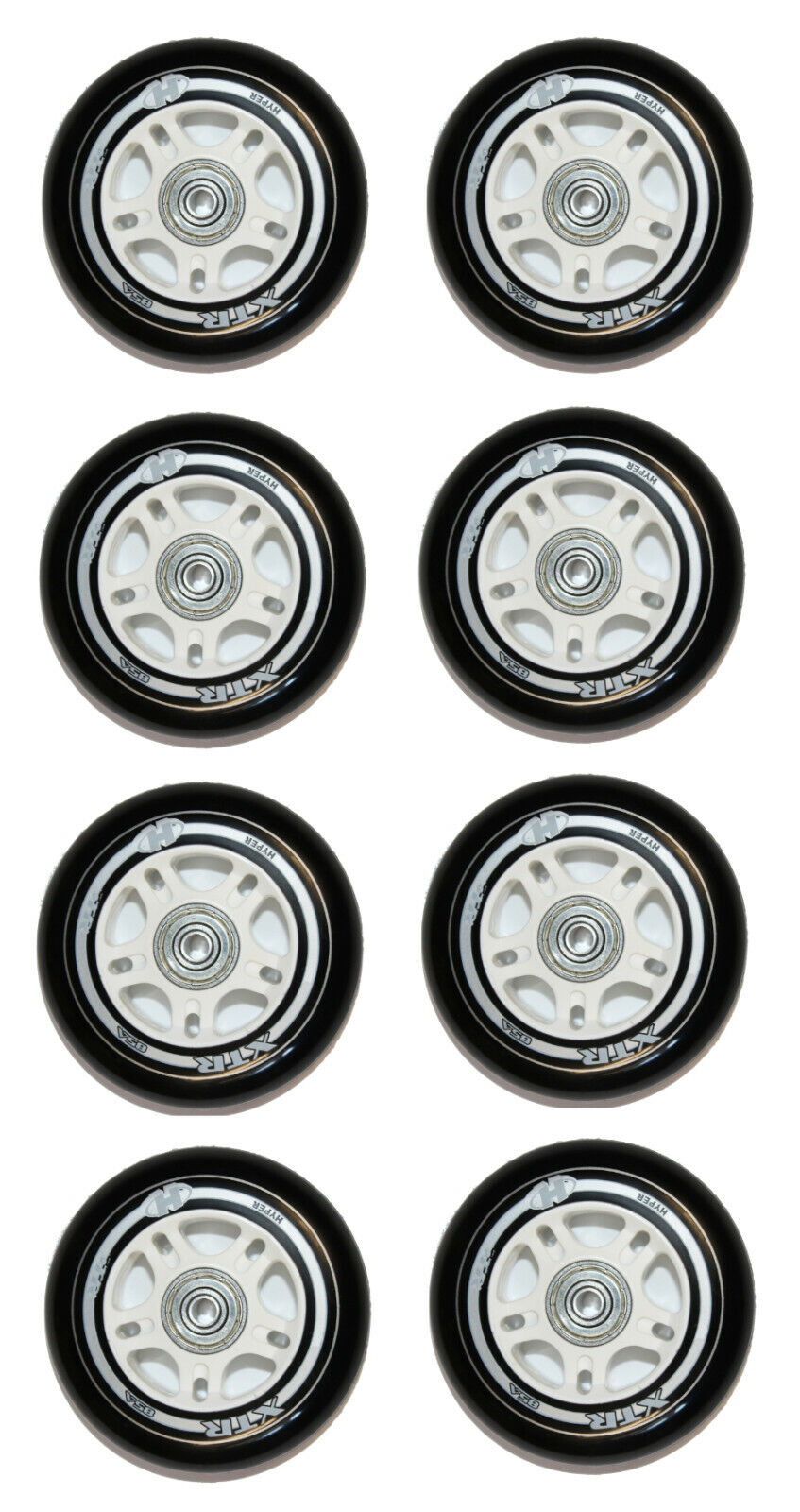Hyper XTR Rollenset 84mm/85A ABEC9 + 6mm Spacer