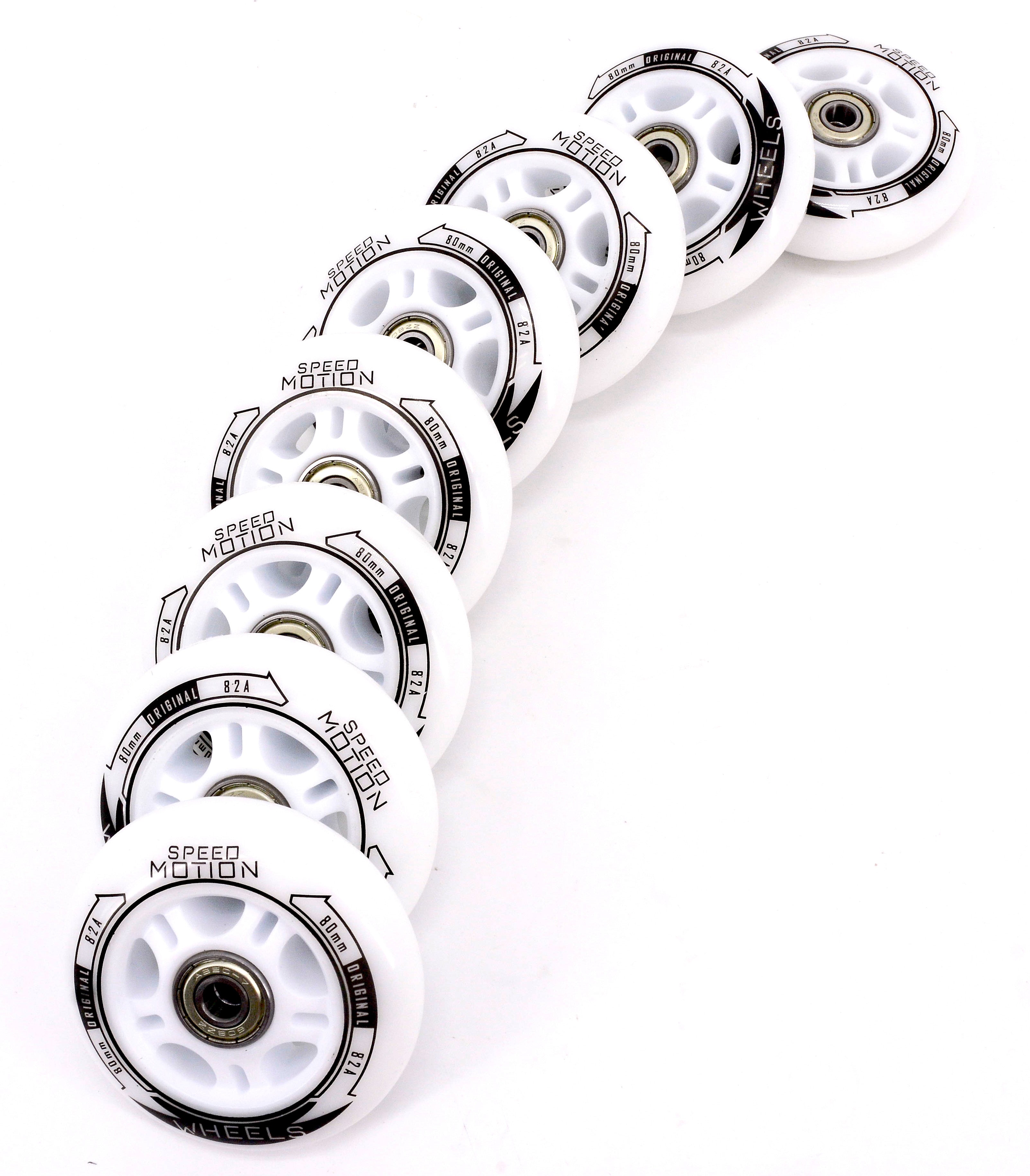 Tempish SPEED MOTION Rollenset - ABEC7 + 8mm Spacer | 80mm/82A