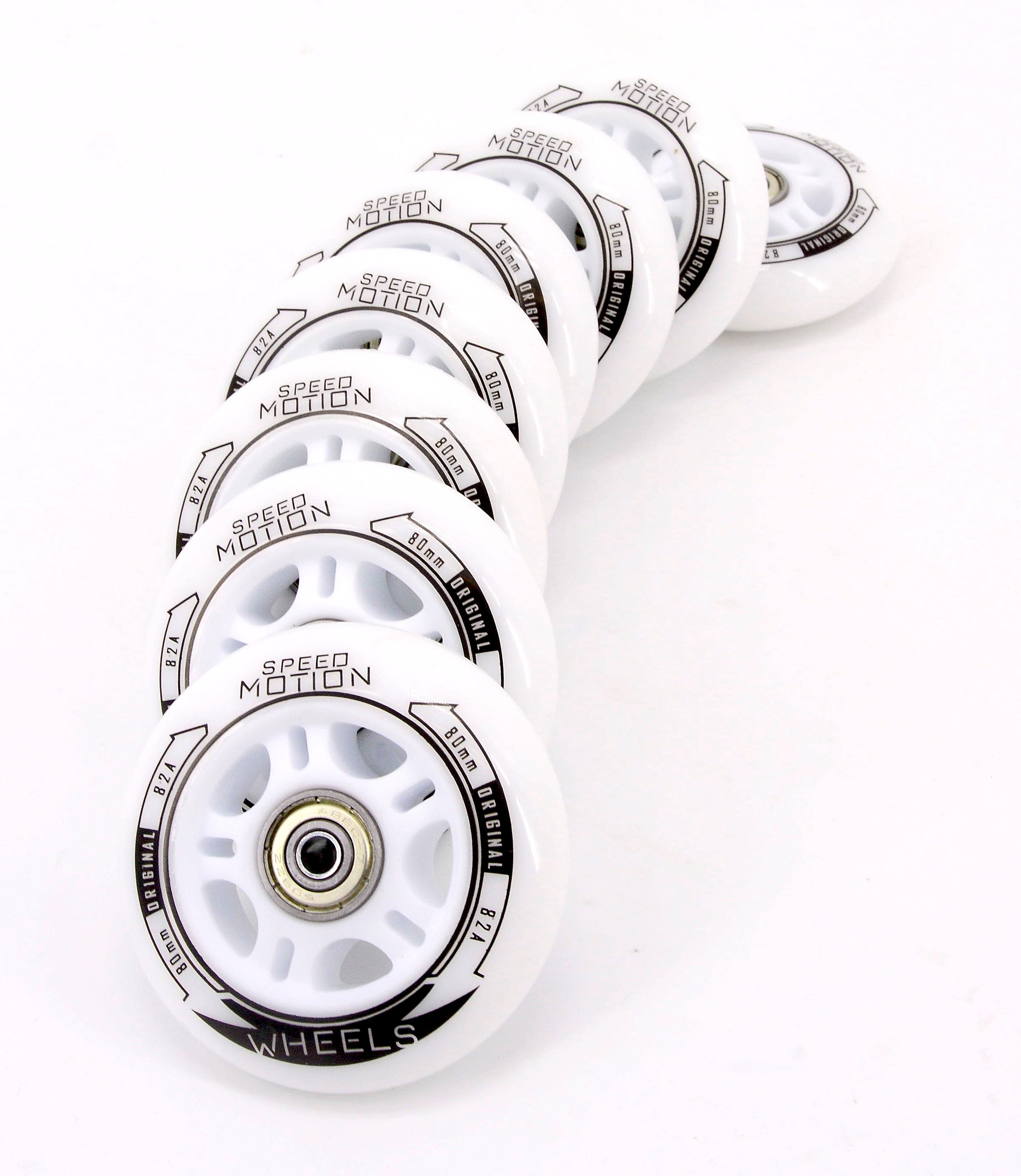 Tempish SPEED MOTION Rollenset - ABEC9 + 6mm Spacer | 80mm/82A