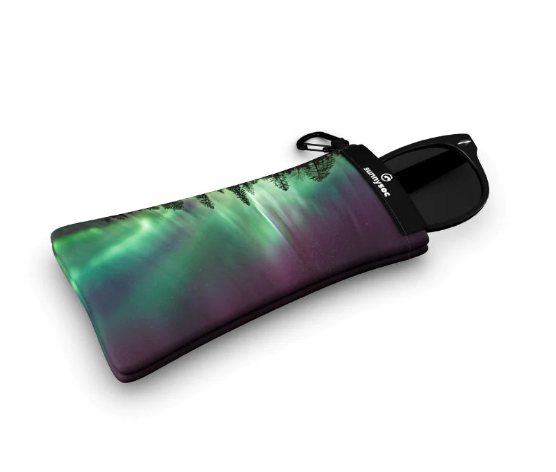 Sunnysoc Aurora Schutzhülle für Brillen, Handys, Smartphones Tasche Beute Case Handybeutel mit Karabinerhaken Brillenetui Schnappverschluss j23
