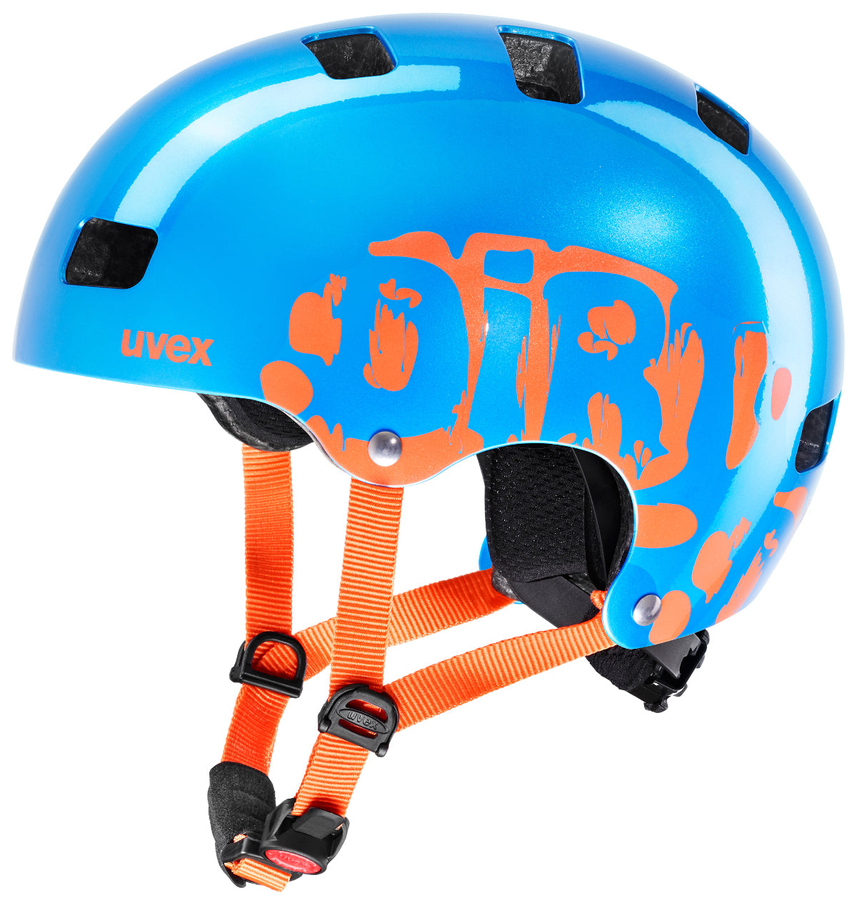helm kinder fahrrad Kid 3 dirtbike blue orange Kinder Fahrradhelm