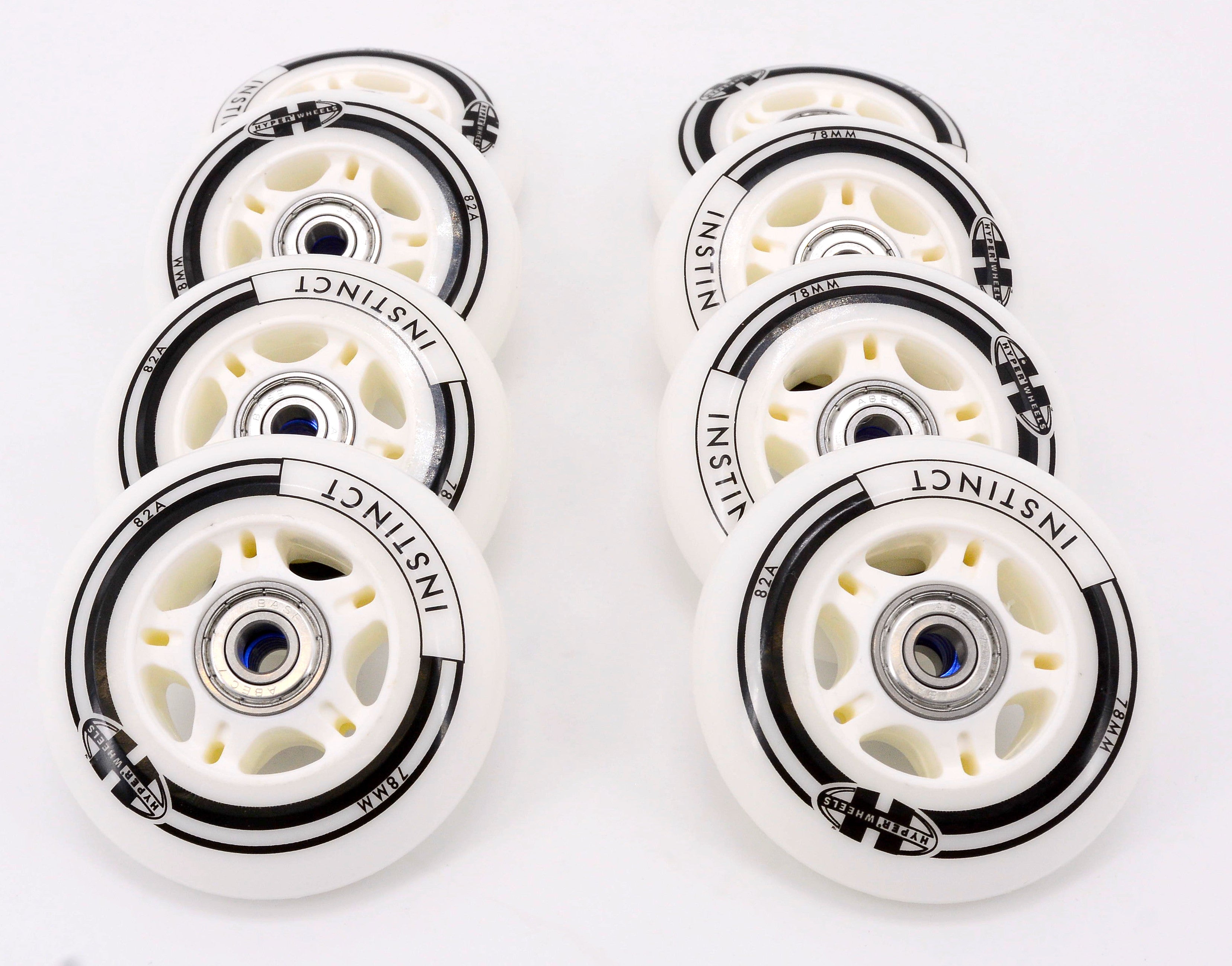 Hyper INSTINCT Rollenset 78mm/82A - ABEC7 + 8mm Spacer