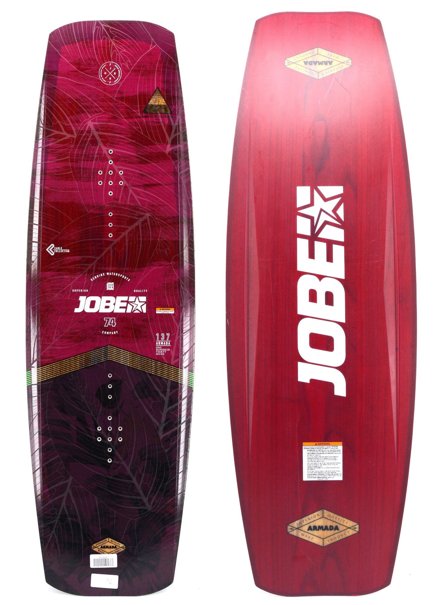 Jobe Armada Wakeboard 137 cm Boot Cable Board Wakeboard Top Zustand OG16-18