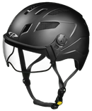 CP Chimayo + Urban Fahrradhelm mit Visier (clear) - Radhelm Bikehelm Schutzhelm Fahrrad Bike Helm Unisex black soft touch j23