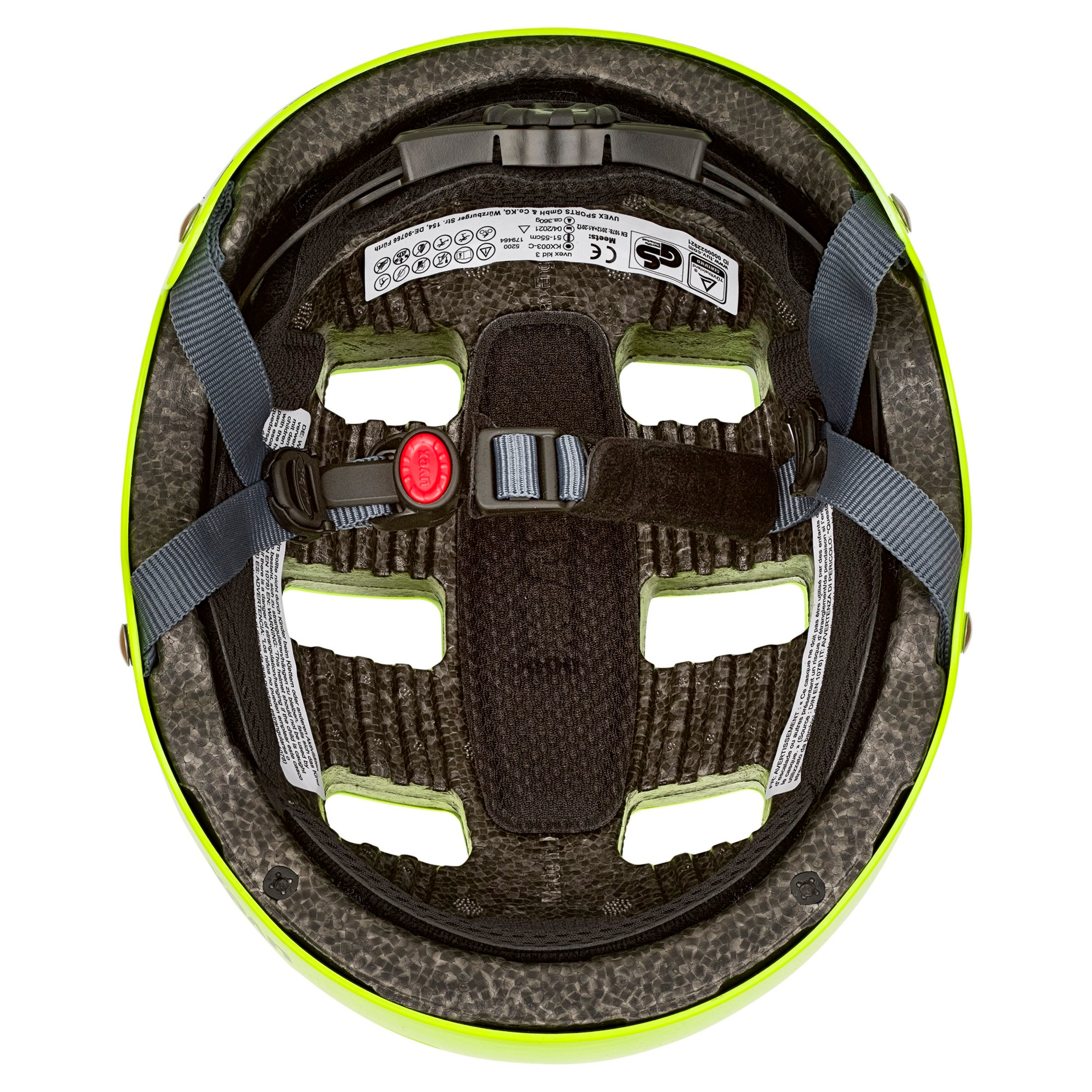 Kid 3 dirtbike neon yellow Kinder Fahrradhelm