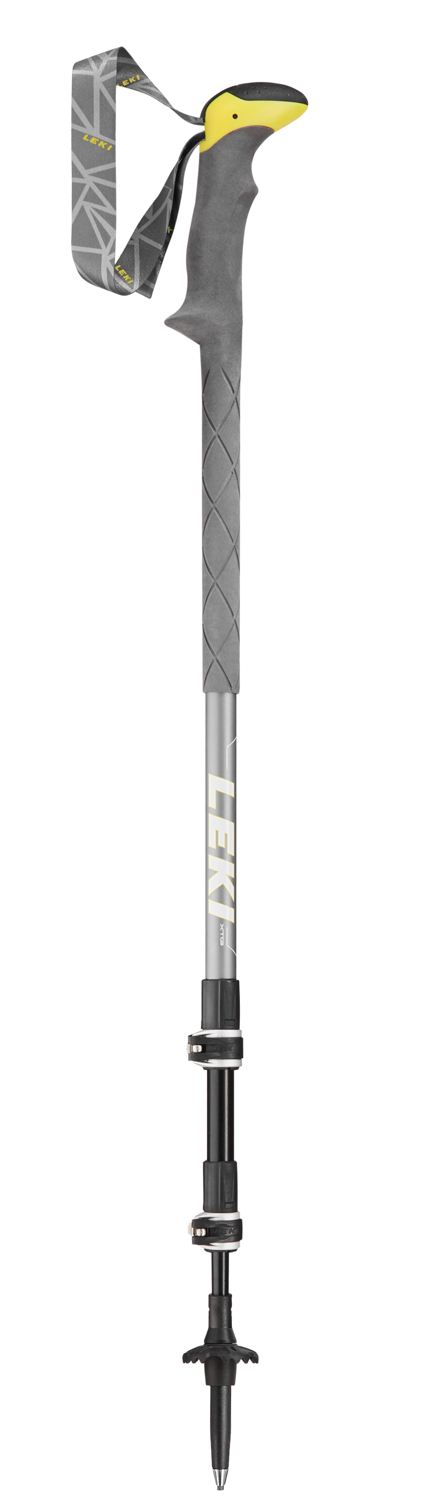 LEKI Stöcke SherpaXTG Trekking 110-146cm grau-weiß-gelb Wanderstöcke Outdoor j21