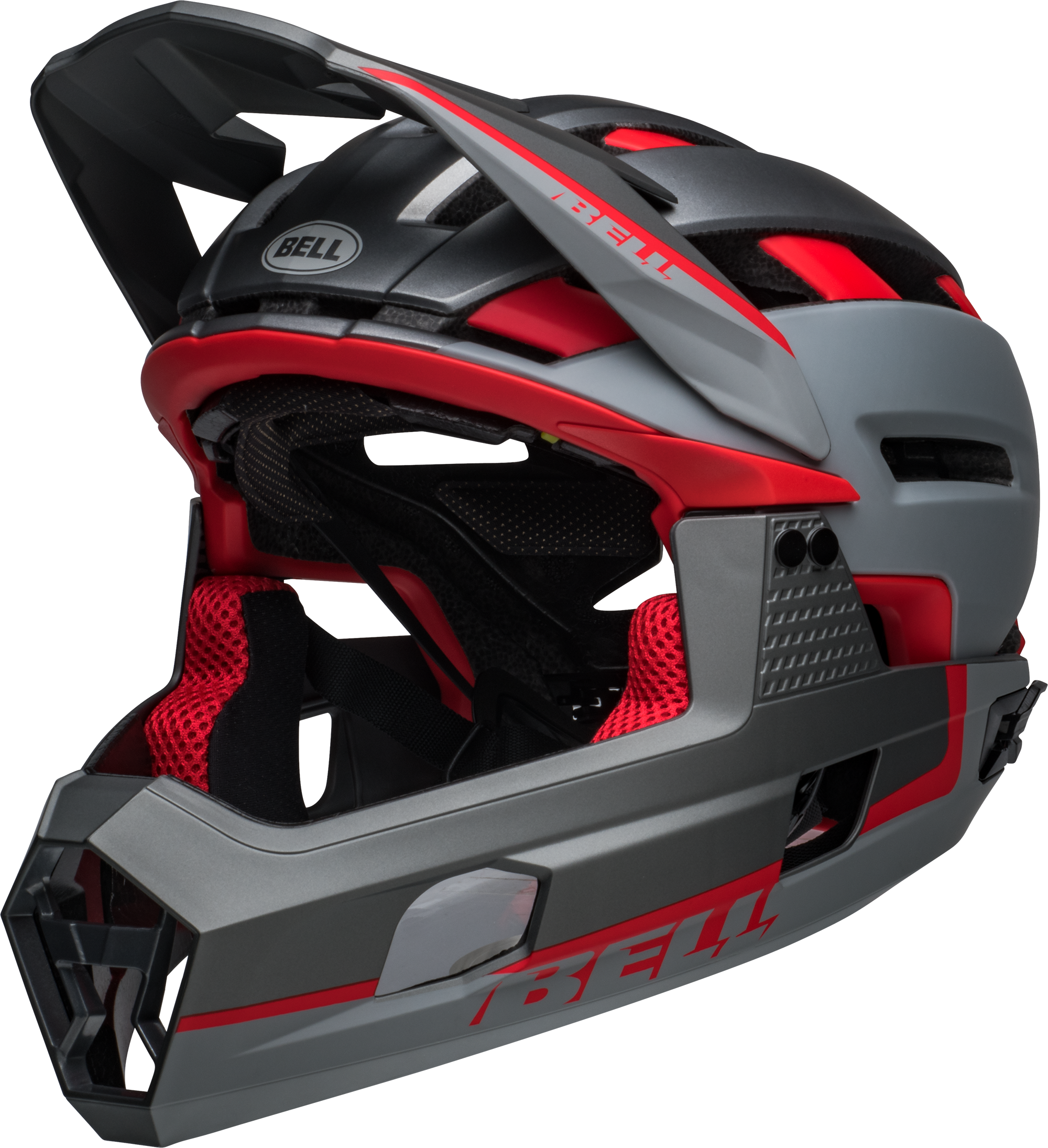 Bell SUPER AIR R SPHERICAL MIPS Fahrradhelm matte grey red Unisex
