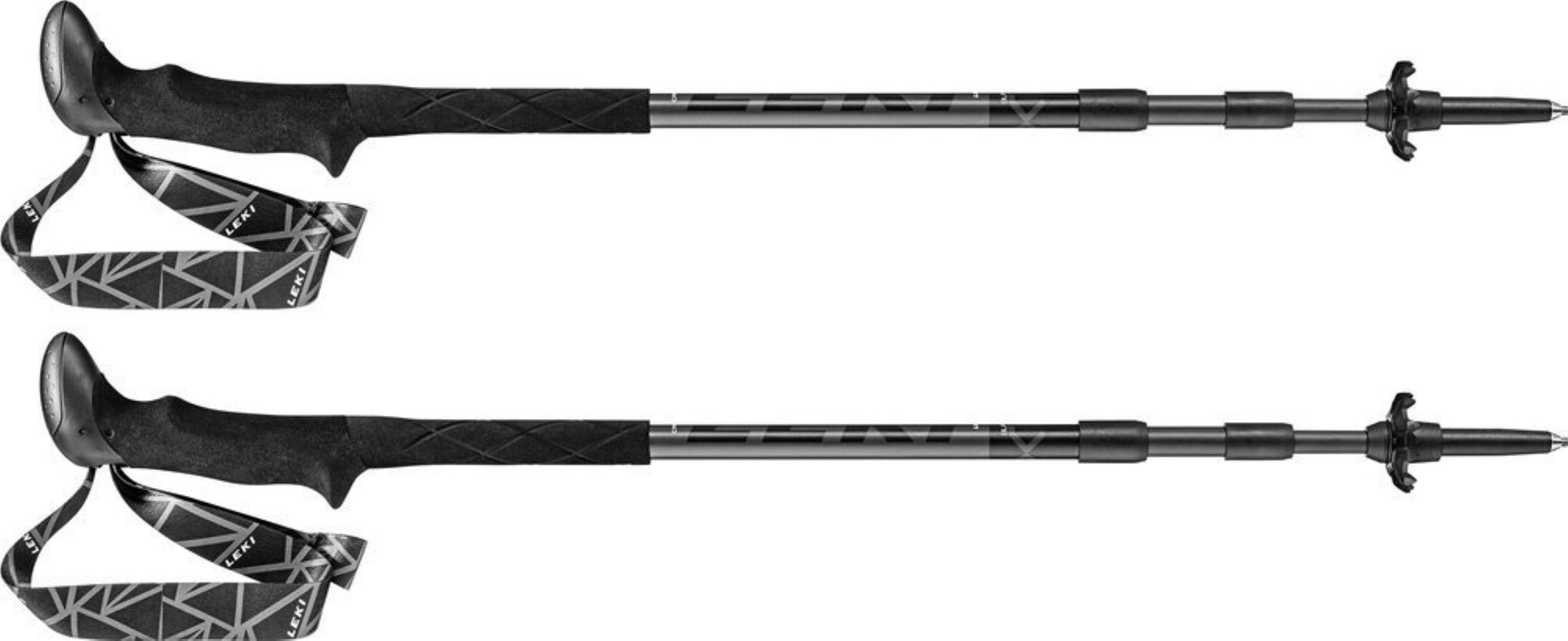 LEKI Stöcke Black Series SLS XTG (Trekking Ultralite) 100-135 cm schwarz-anthrazit-weiß Wanderstöcke