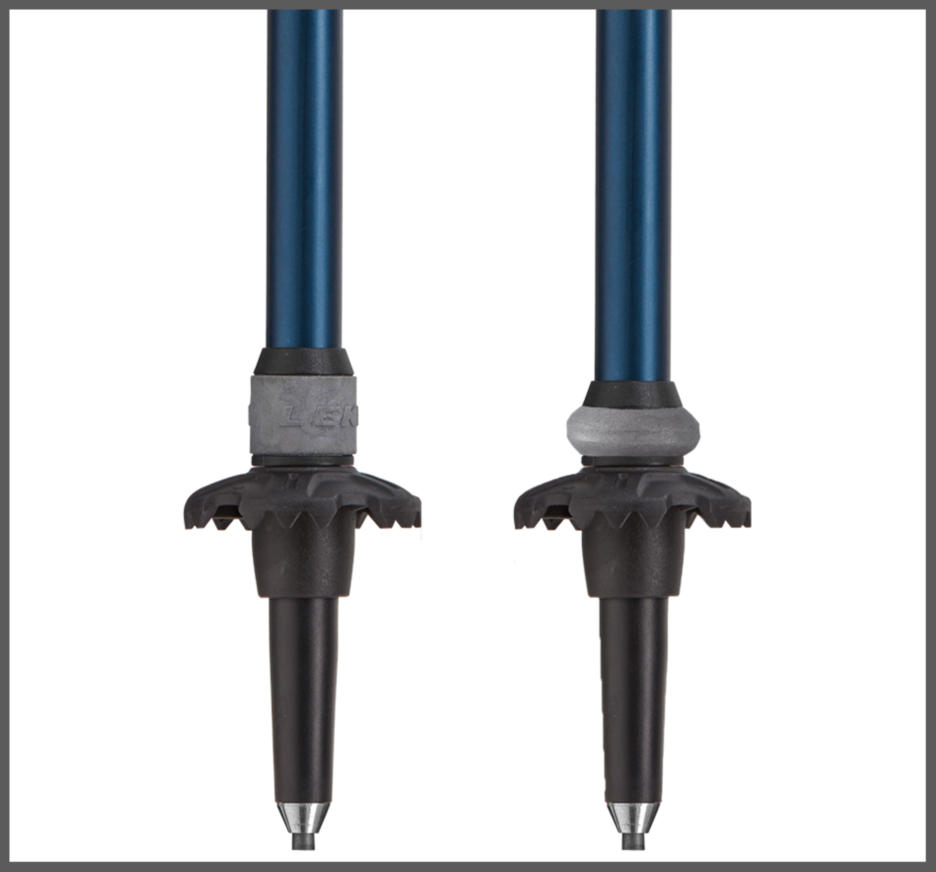 Leki MIC VARIO CARBON ANTISHOCK Wanderstöcke blau-weiß