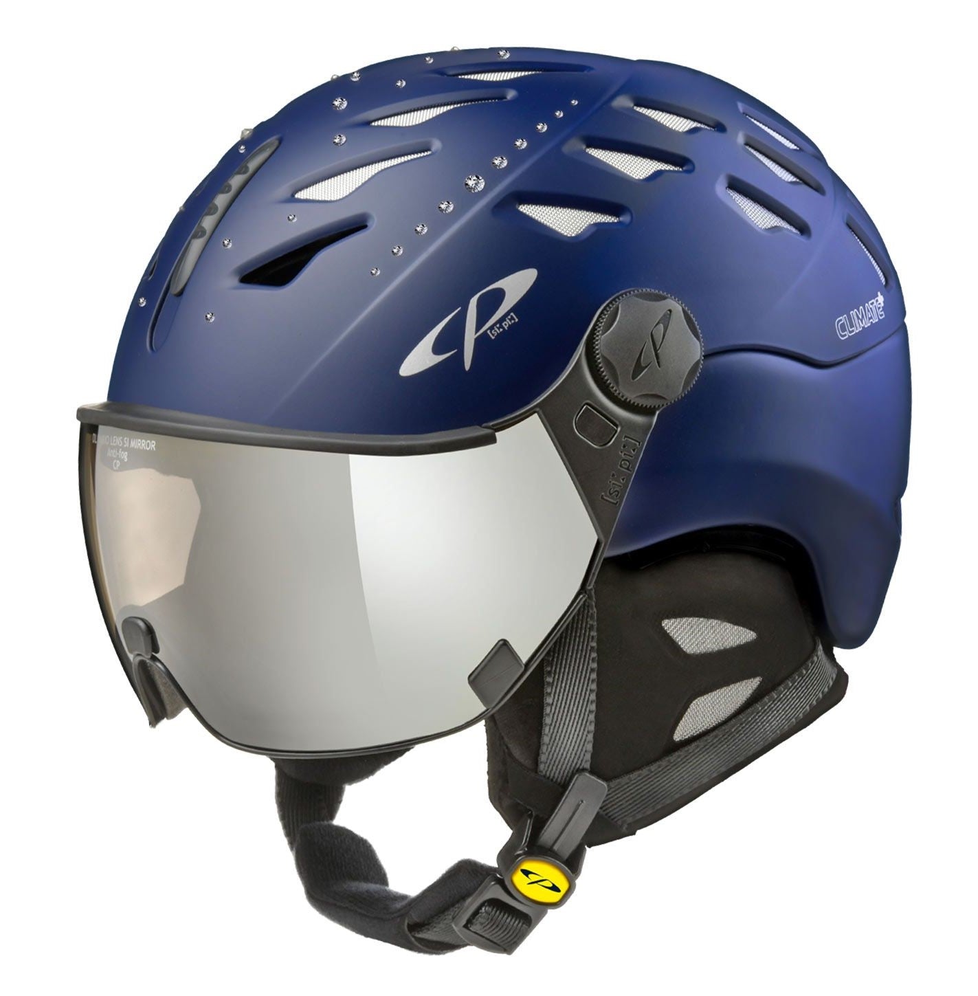 CP CUMA Swarovski Ski-Snowboardhelm night blue Damen