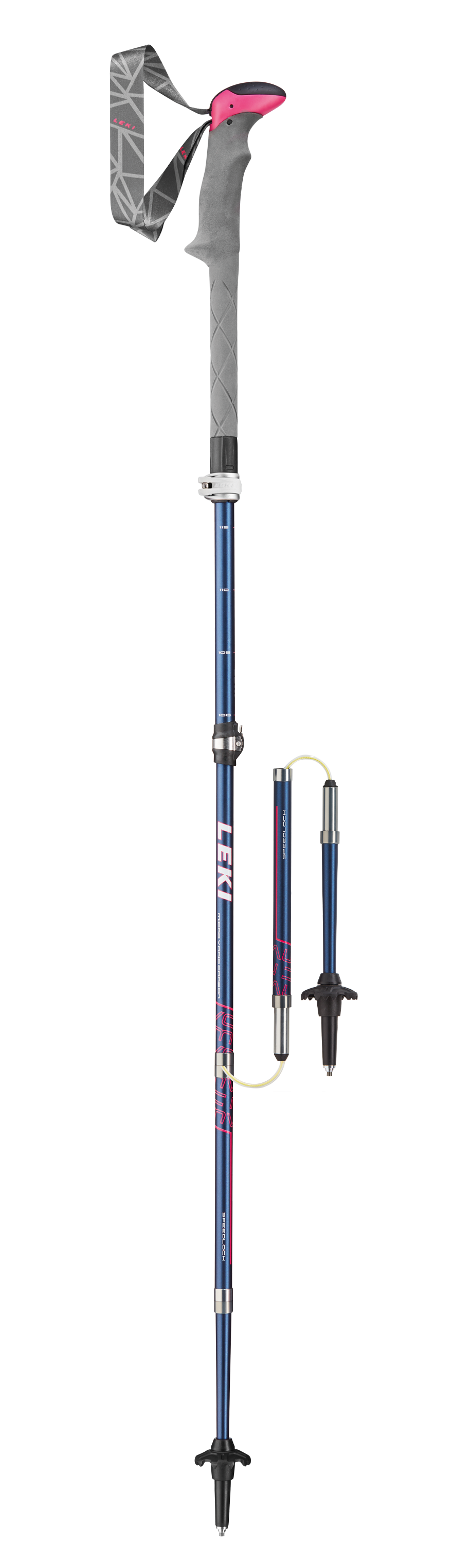 Leki MIC VARIO CARBON LADY Wanderstöcke blue-weiß-berry