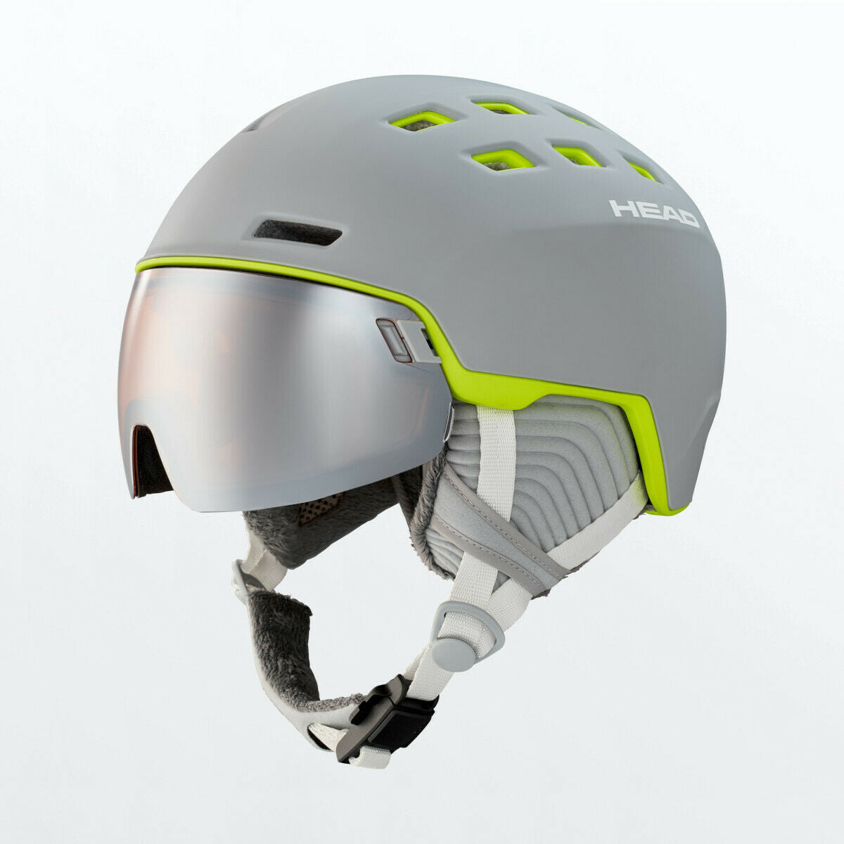 Head Rachel Grey/Lime Damen Ski Snowboard Helm