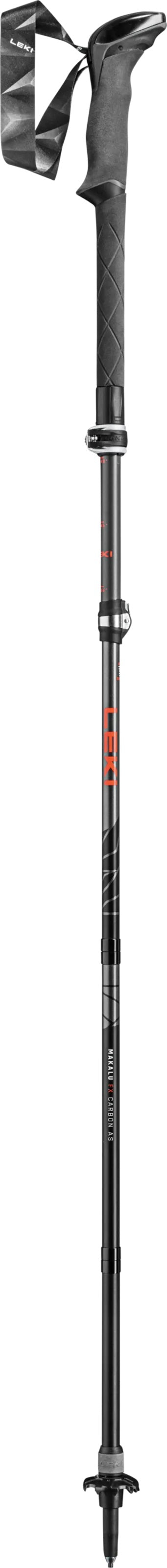 Leki MAKALU FX CARBON AS Wanderstöcke light anthracite-bright red-black (110-130 cm) Unisex
