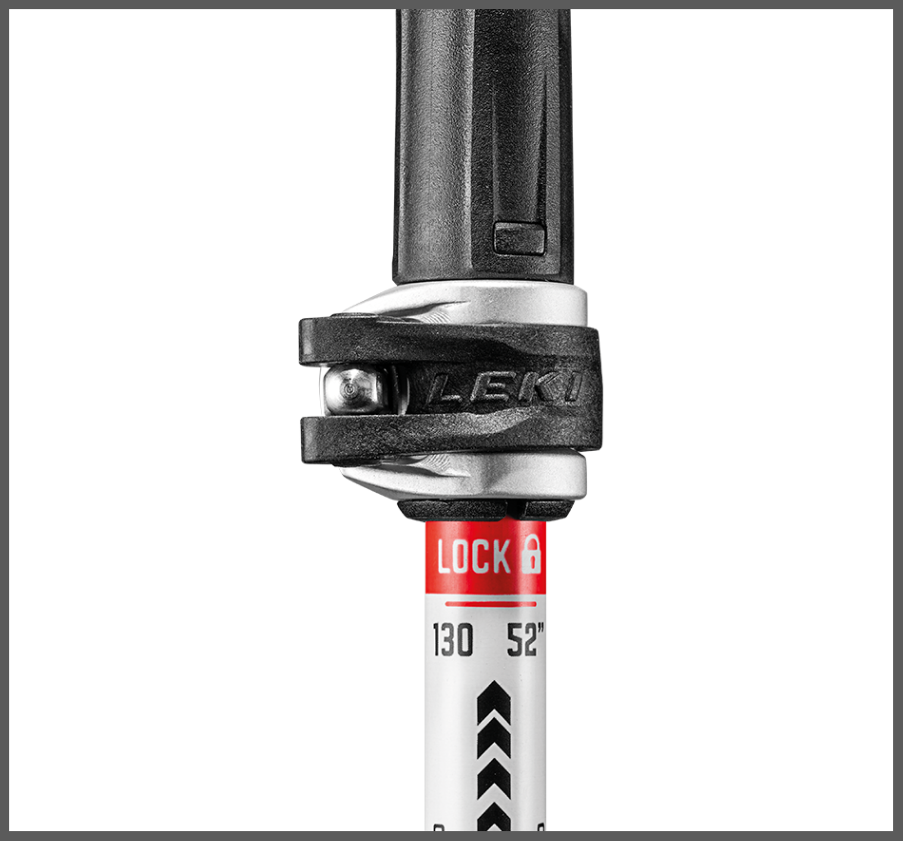 Leki MCT 12 VARIO CARBON Wanderstöcke schwarz-weiß-rot
