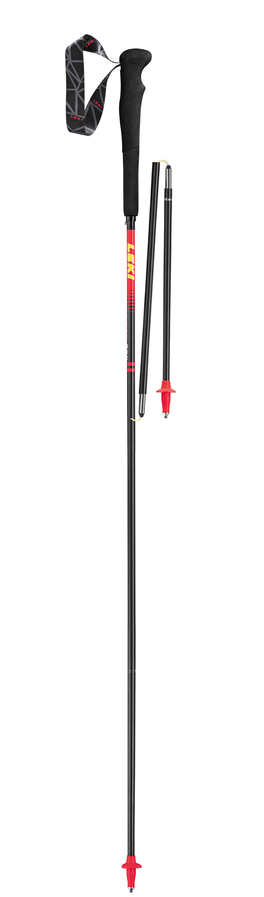 Leki MICRO RCM SUPERLIGHT Trail Running Stöcke carbon-rot-gelb
