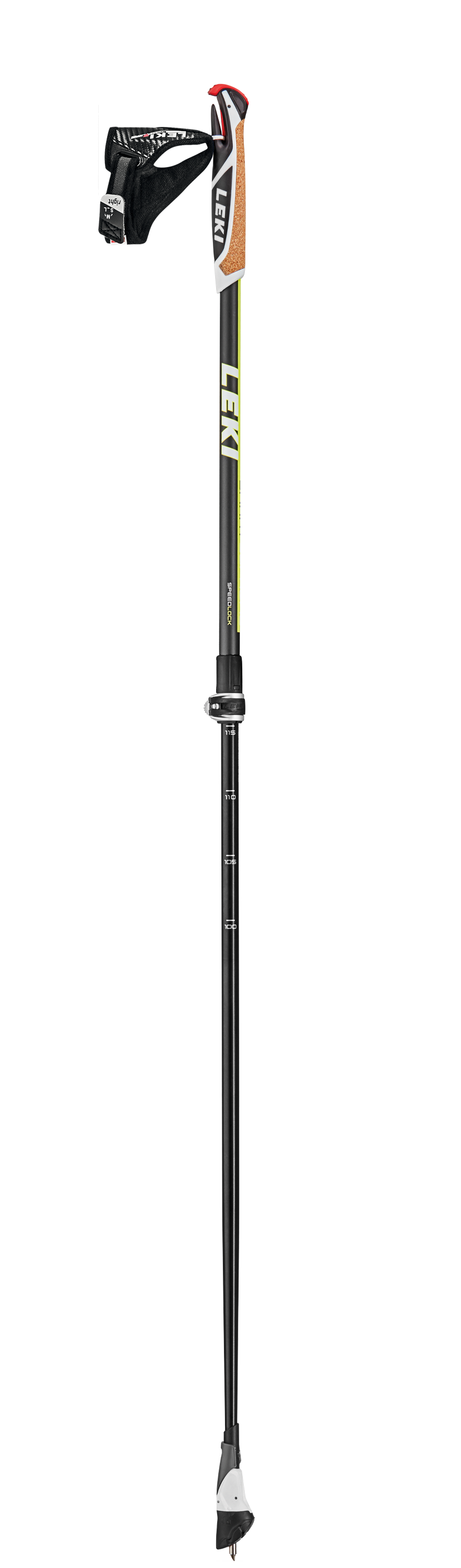 LEKI Stöcke Smart Supreme Nordic Walking 100-130cm anthrazit-gelb-weiß Trekking Wanderstöcke