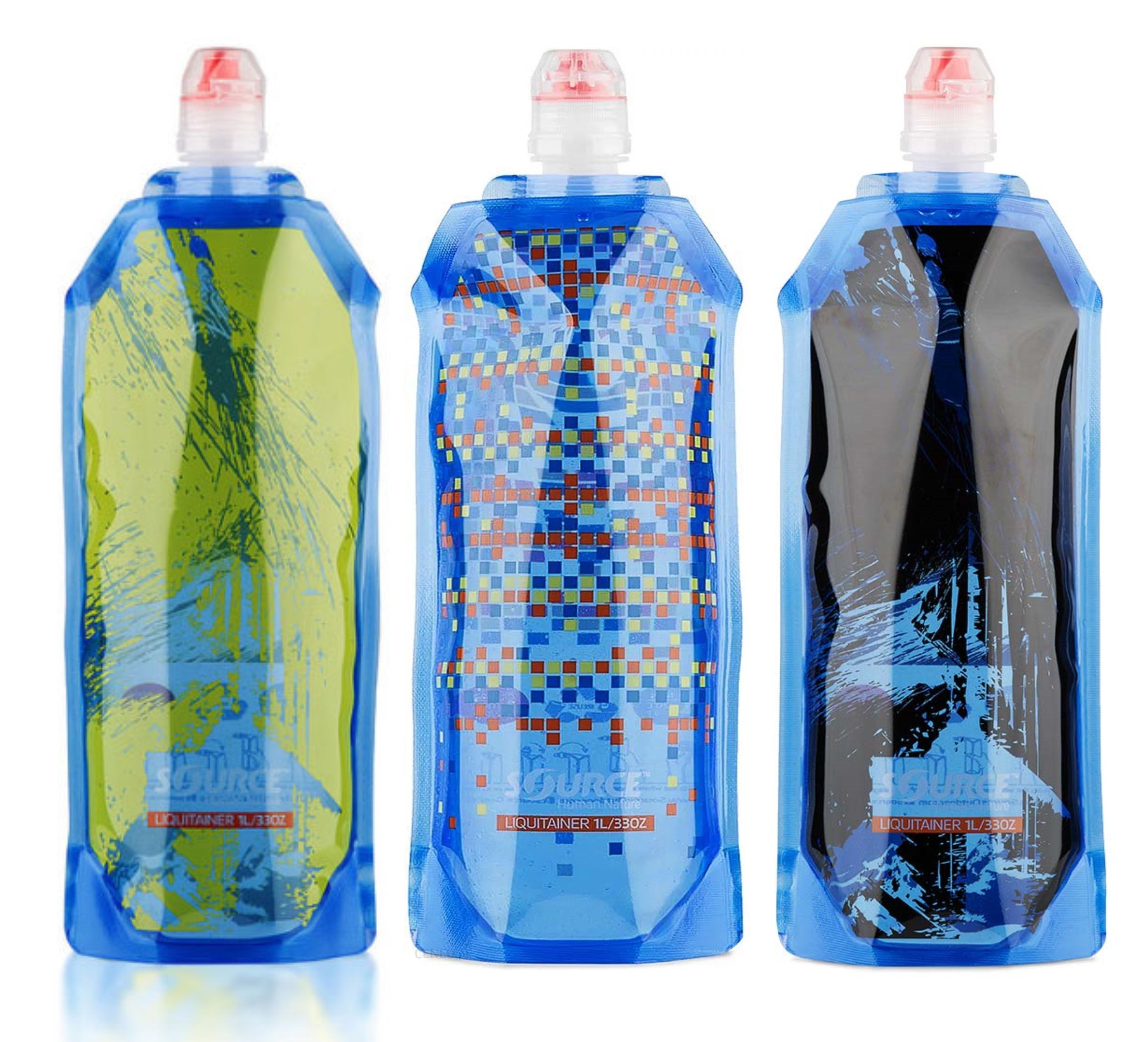 Source LIQUITAINER FOLDABLE BOTTLE Trinkflasche 1 L
