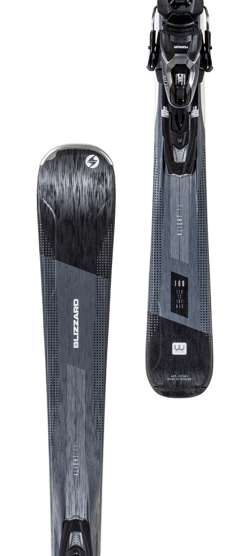 Blizzard Alight 7.2 Damen Ski + Marker TLT 10 All Mountain