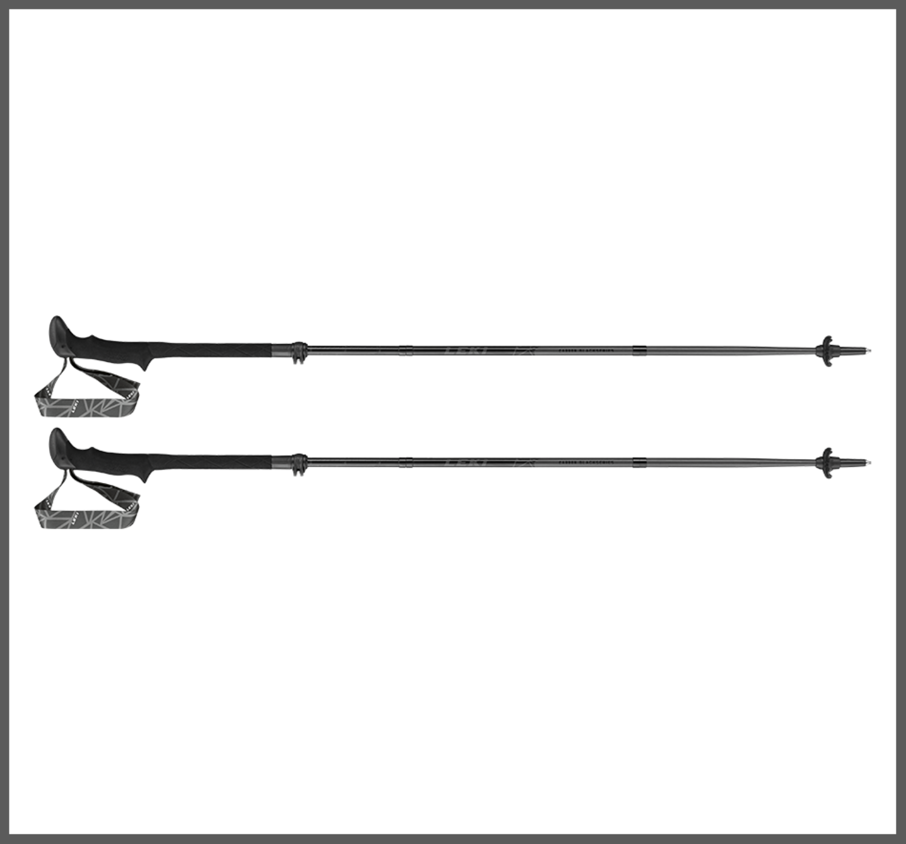 Leki BLACK SERIES MVC Wanderstöcke carbon-schwarz
