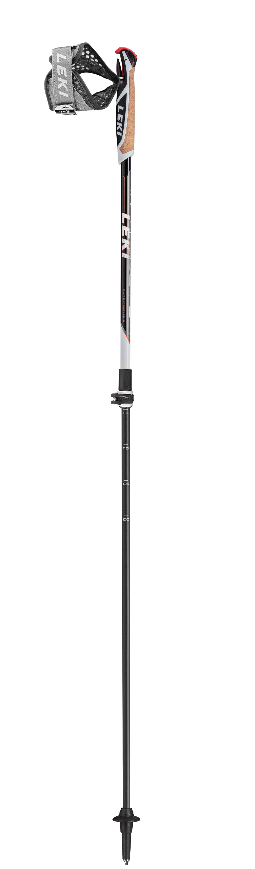 Leki INSTRUCTOR LITE Nordic Walking black-white-orange (100-125 cm) Unisex