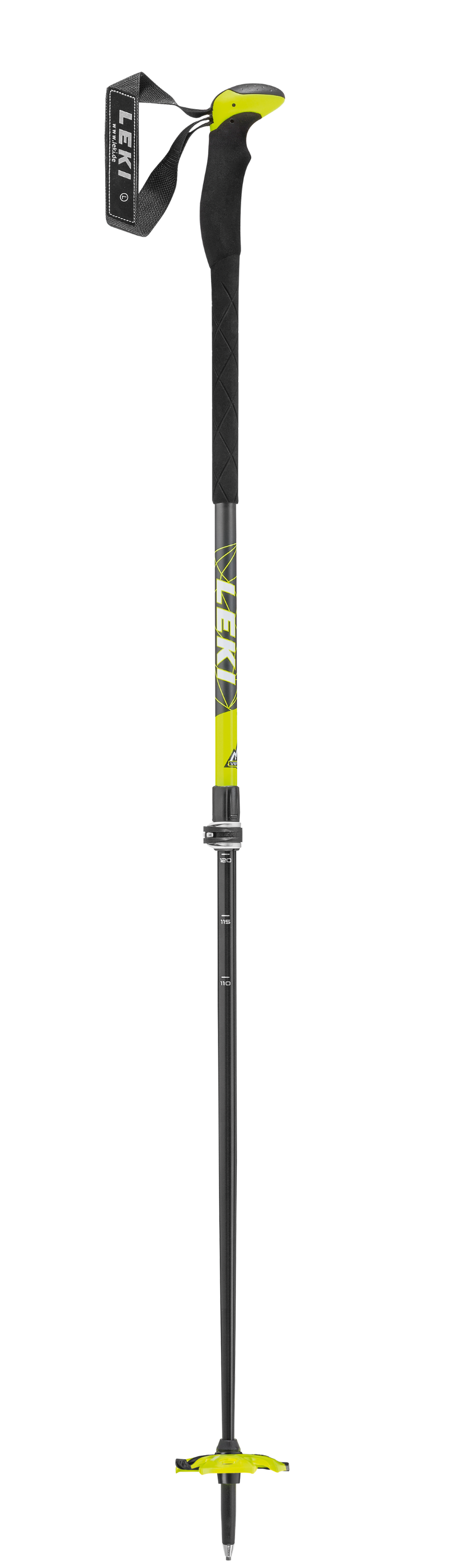 Leki AERGON 2 Touringstöcke anthazit-weiß-gelb 110-150 cm