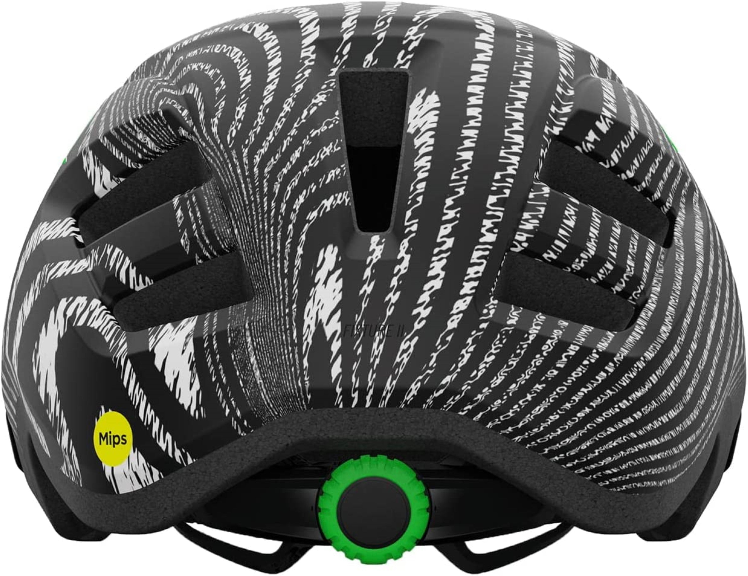 Giro FIXTURE MIPS II Y Fahrradhelm matte black white ripple Gr. Universal Fit (54-61 cm) Youth