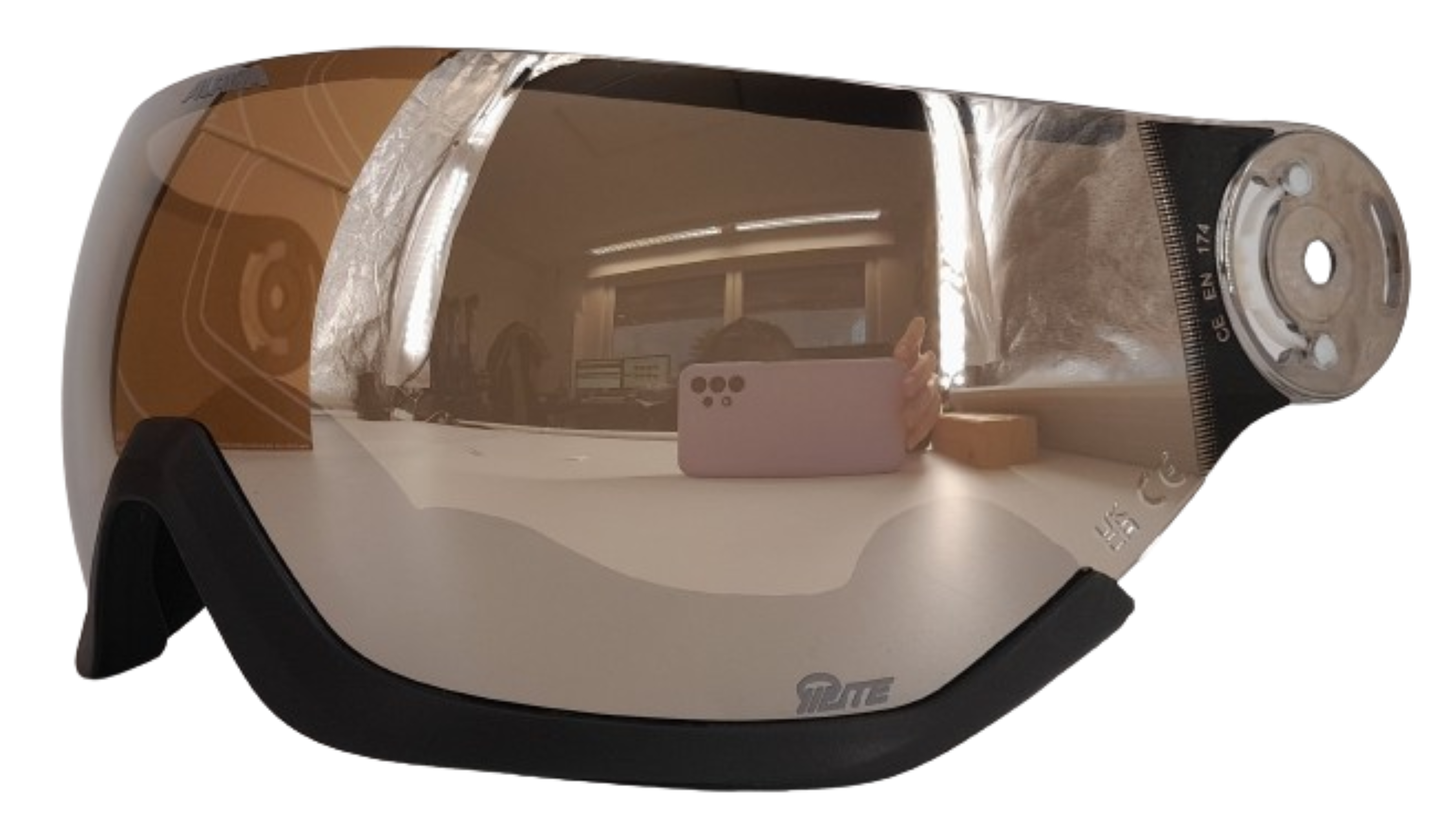 Alpina ARBER VISOR Q-Lite (Quattroflex Lite) S3 für Arber Ski- oder Snowboarvisierhelm silver grey Gr. EG
