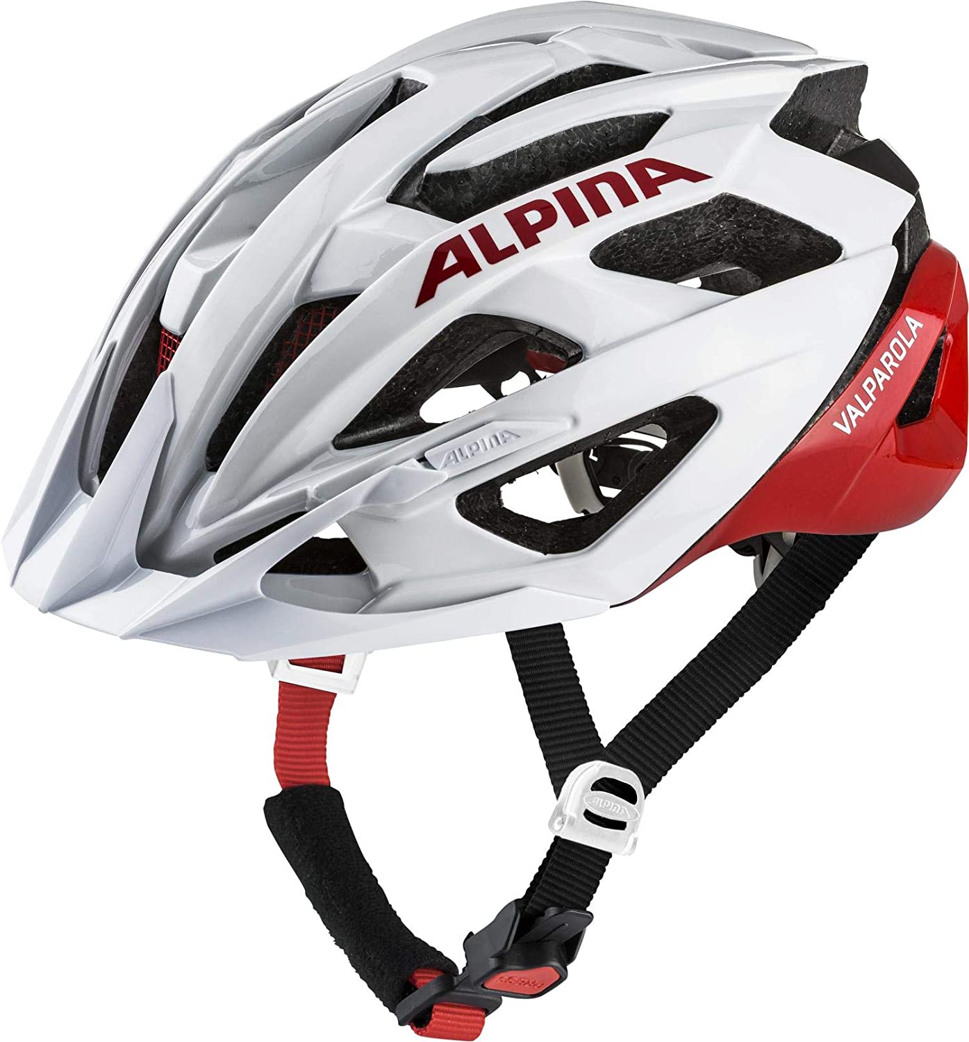 fahrradhelm polster alpina Alpina Valparola Fahrradhelm white red Unisex