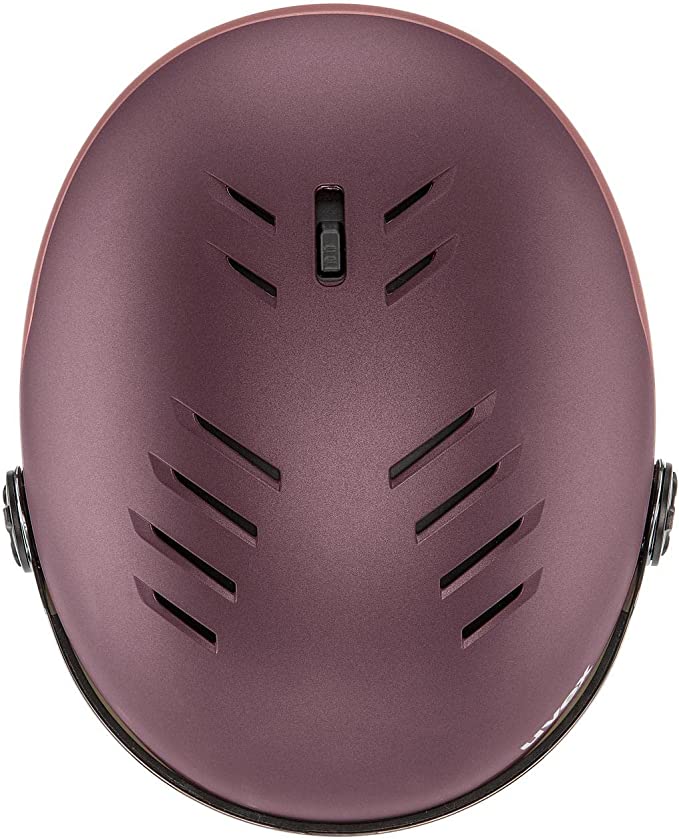 uvex WANTED VISOR Ski-Snowboardhelm bramble-antique rose mat Unisex