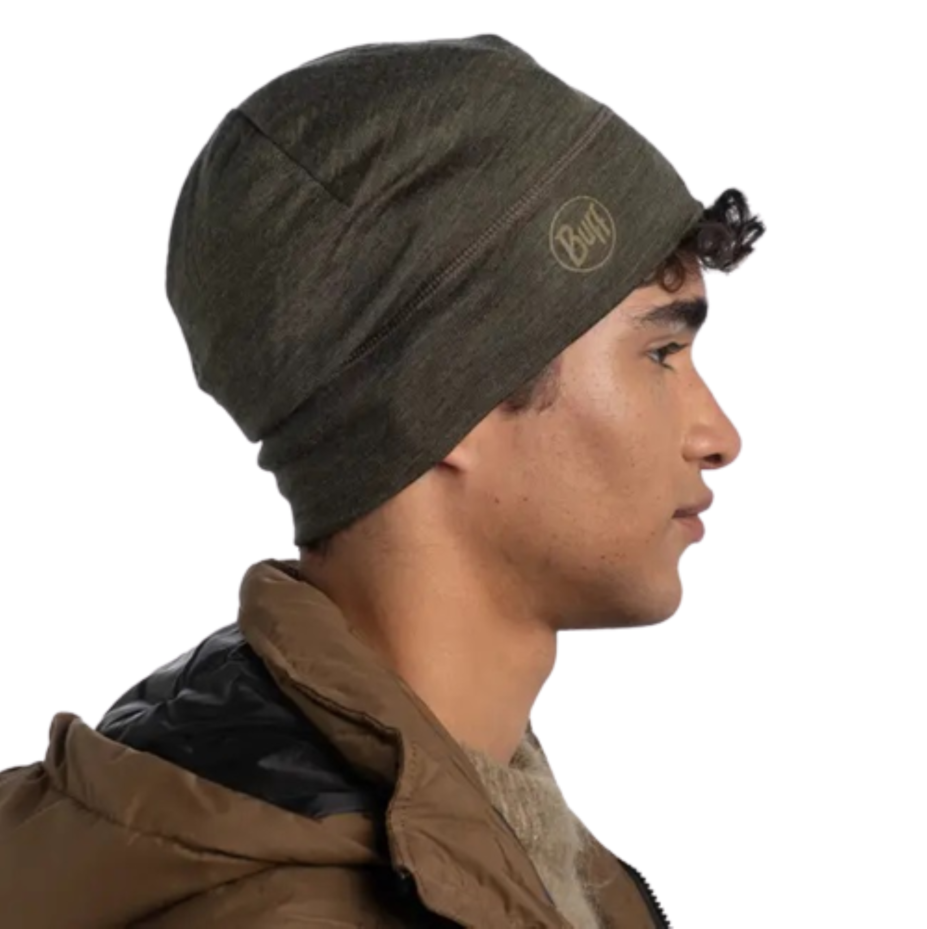 Buff MERINO MIDWEIGHT BEANIE für Erwachsene solid bark olive Gr. One Size