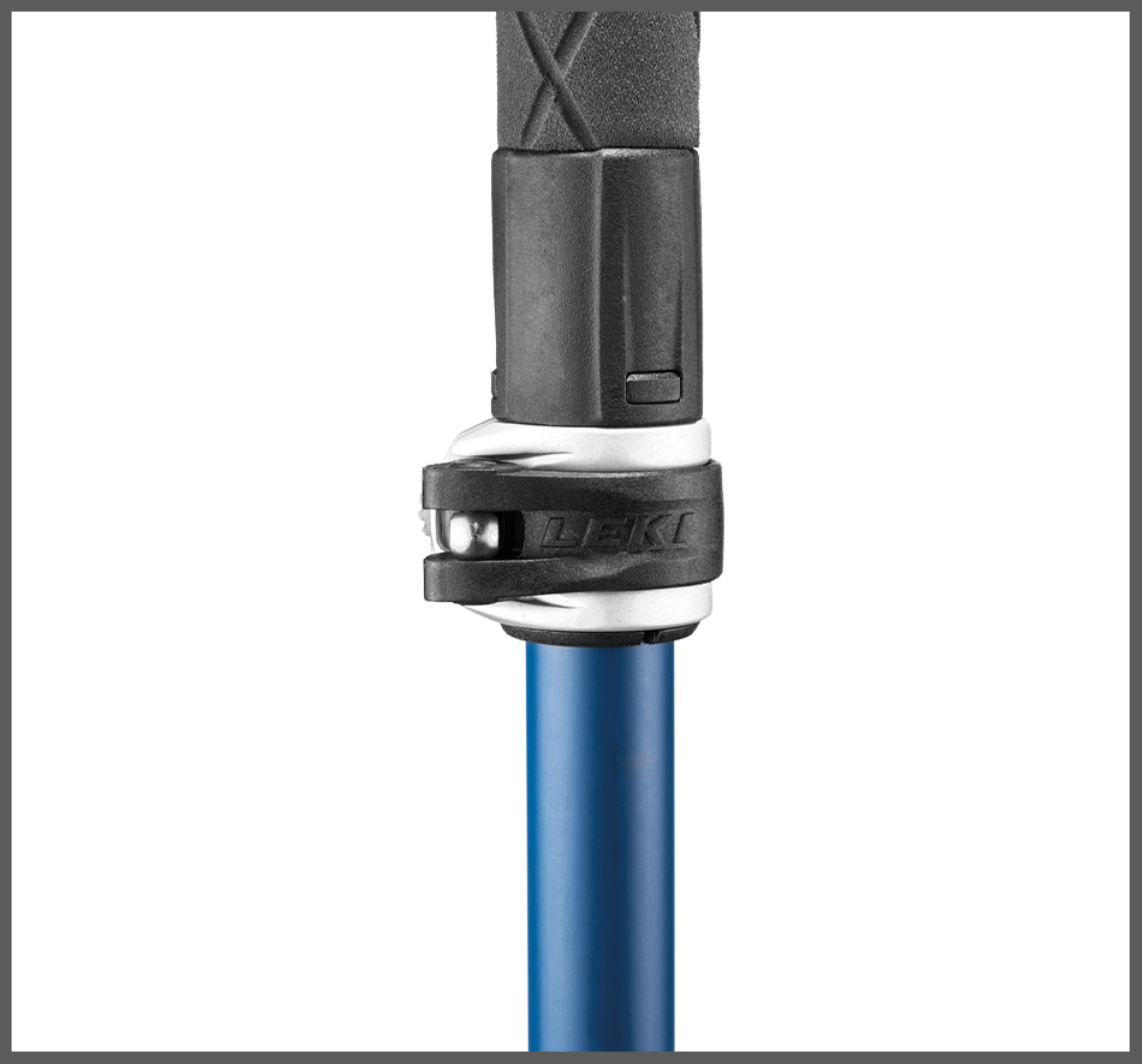 Leki MIC VARIO CARBON Wanderstöcke blau-weiß