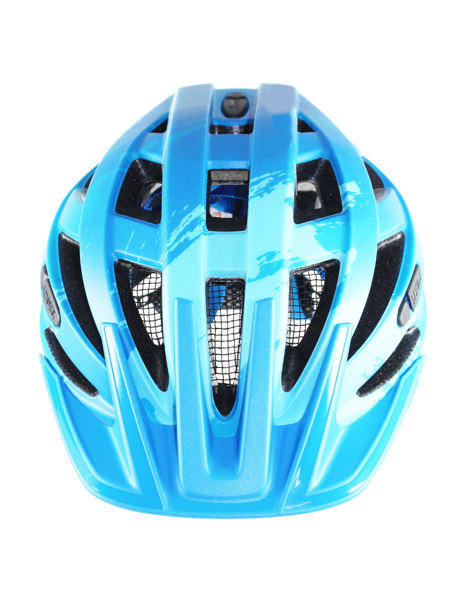 Uvex I-VO CC mit LED Licht Fahrradhelm light blue mat mit Rücklicht Unisex Erwachsene