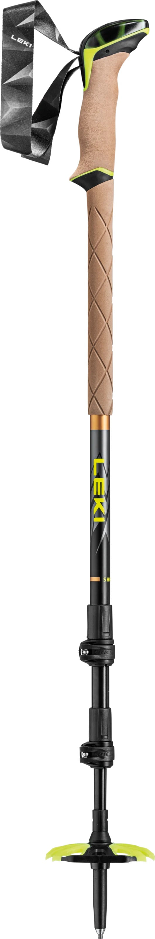 Leki SHERPA Trekkingstöcke dark anthracite-copper brown-neon yellow (110-145 cm) Unisex