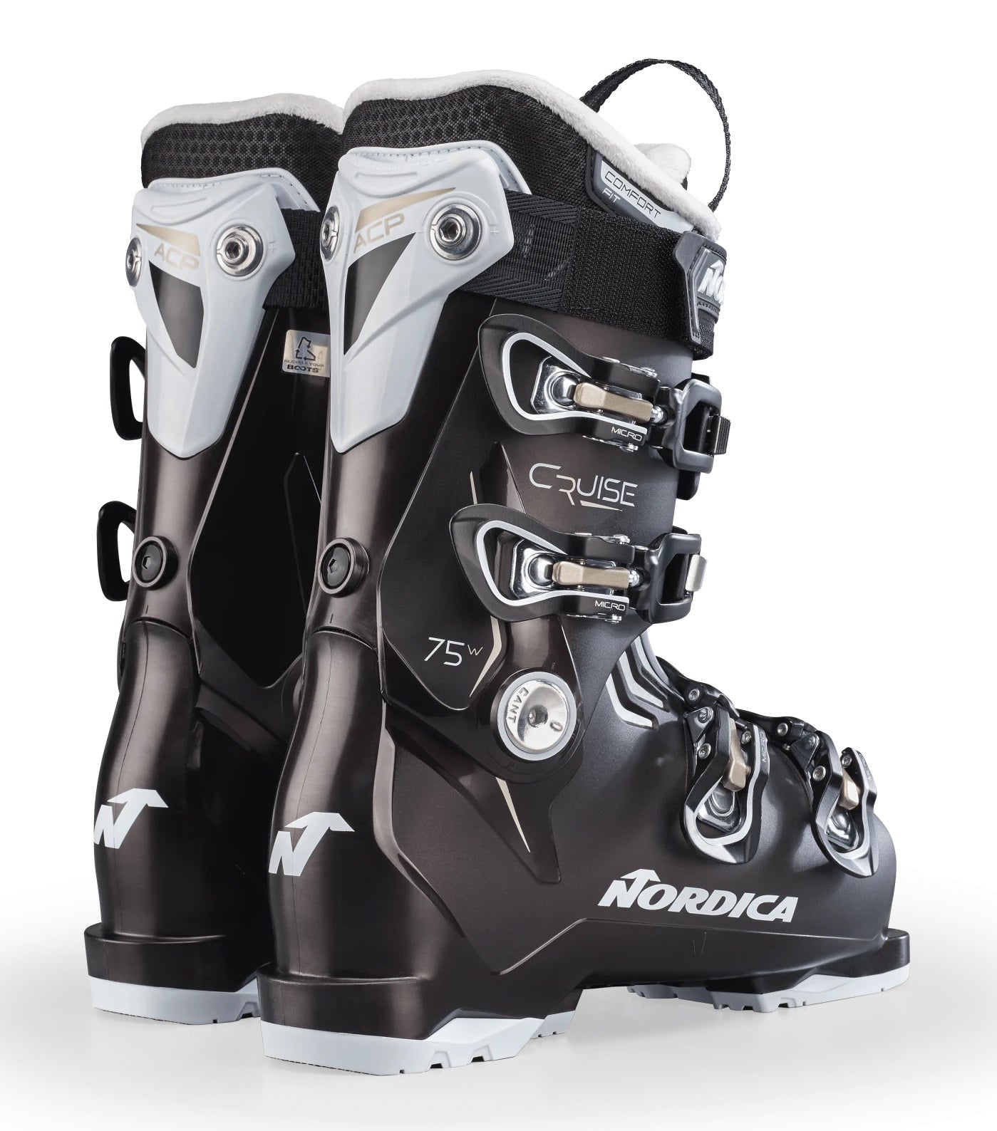 Nordica THE CRUISE 75 W Skischuh pearl black white gold Damen