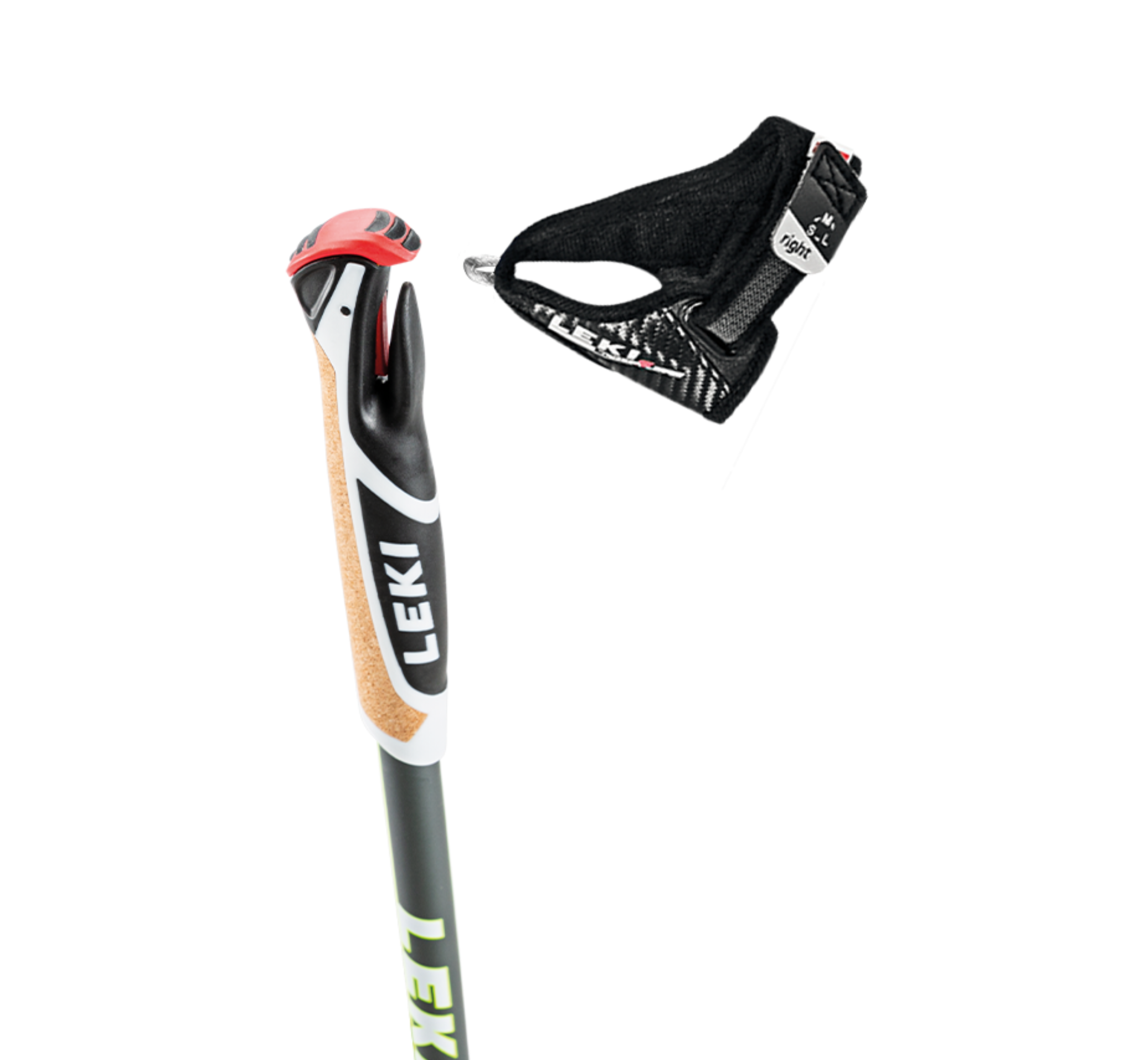 LEKI Stöcke Smart Supreme Nordic Walking 100-130cm anthrazit-gelb-weiß Trekking Wanderstöcke