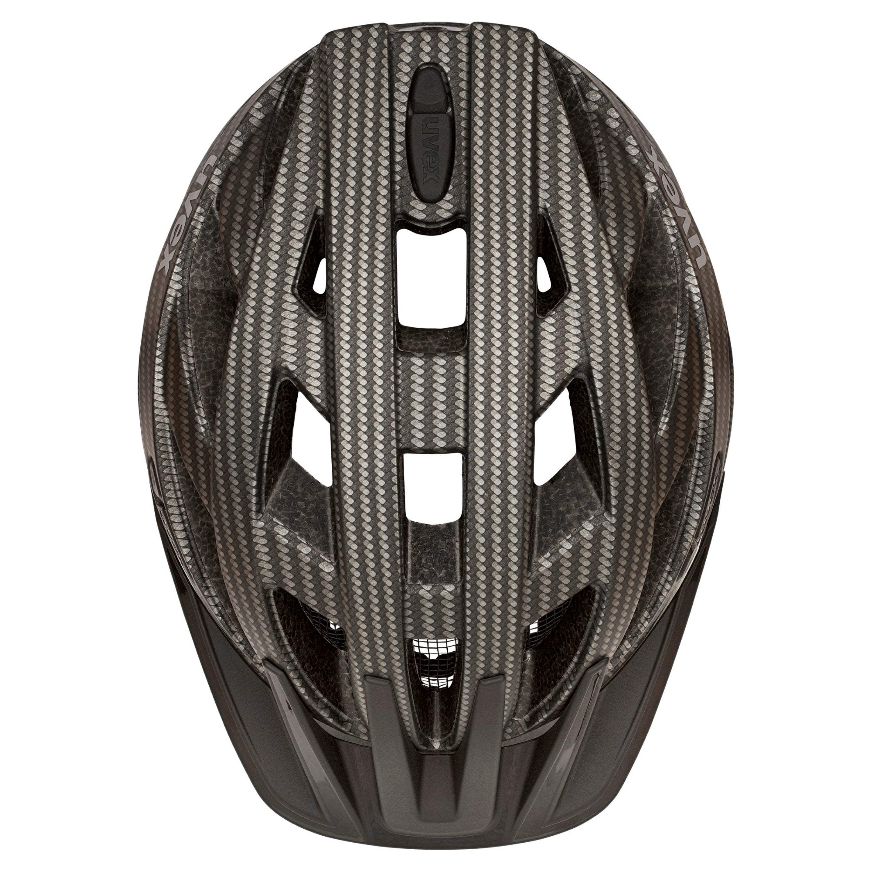 Uvex I-VO CC mit LED Licht Fahrradhelm carbon look black mat mit Rücklicht Unisex Erwachsene