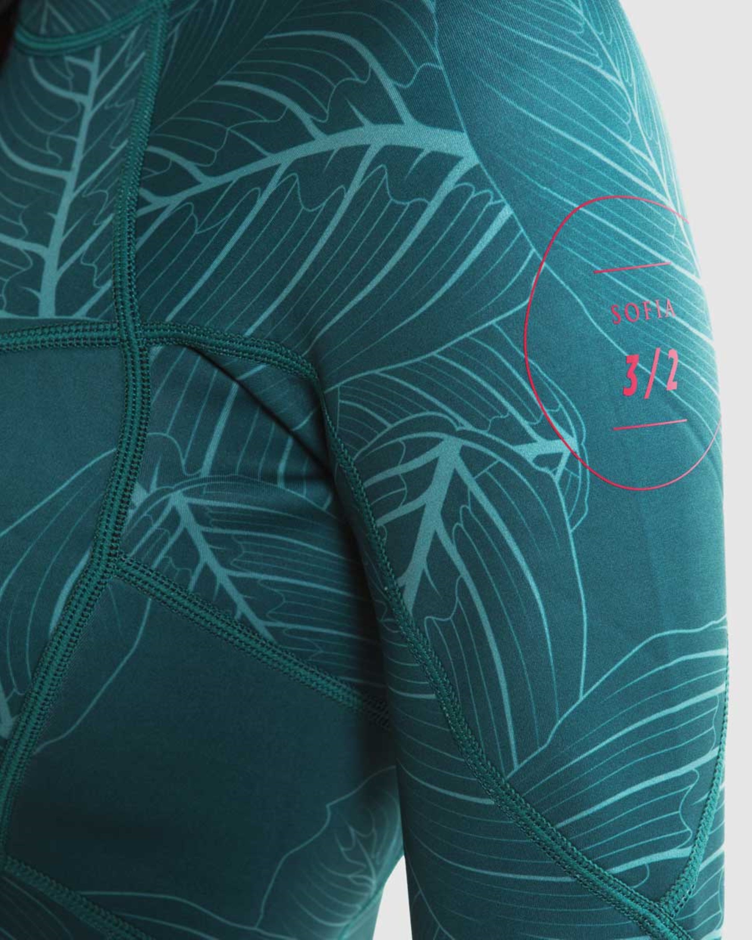 Jobe SOFIA 3/2mm Neoprenanzug Shorty Longsleeve teal Damen