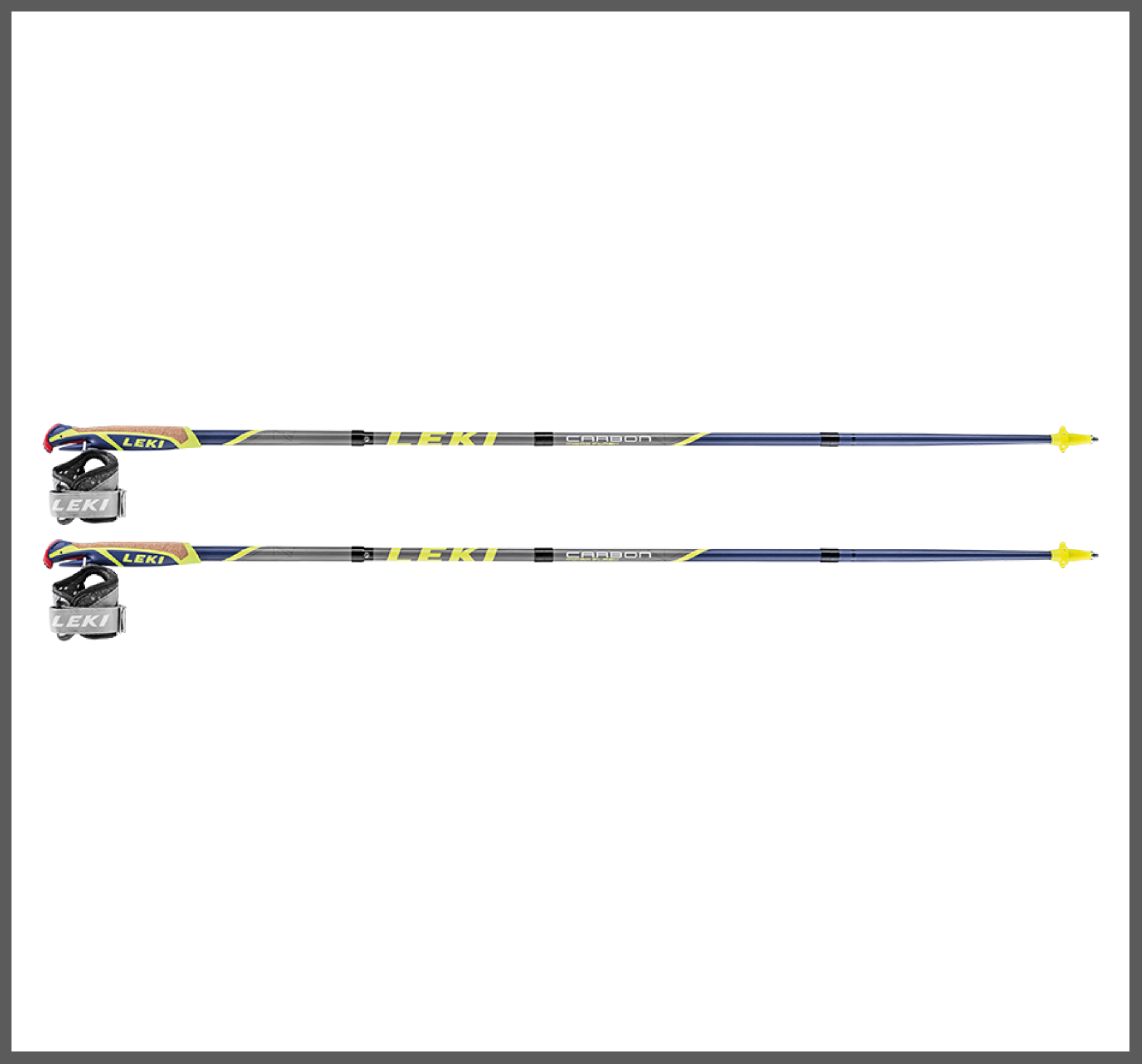 Leki MICRO FLASH CARBON Wanderstöcke violett-gau-gelb