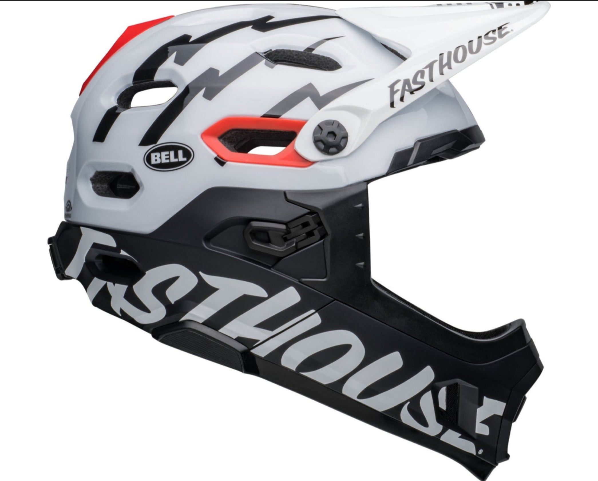 Bell SUPER DH SPHERICAL MIPS Fahrradhelm matte/gloss black/white Unisex