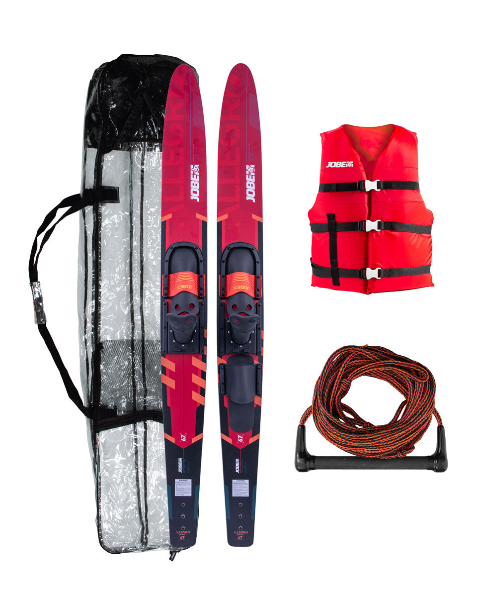 Jobe ALLEGRE 67" Combo Skis + Tasche + Weste + Transfer blue oder red Unisex