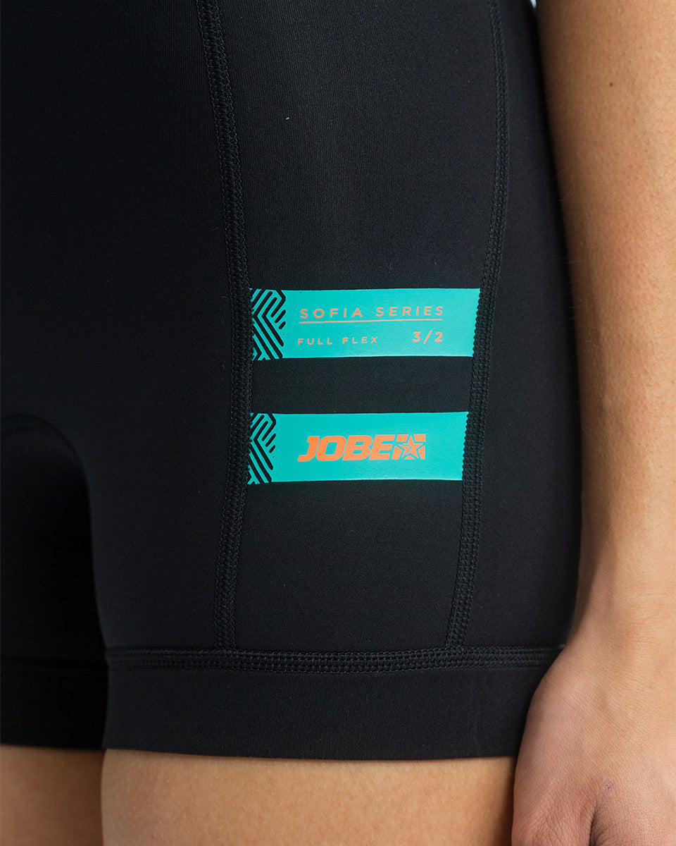 Jobe SOFIA 2 mm Neoprenanzug Shorty Short sleeve vintage teal Damen
