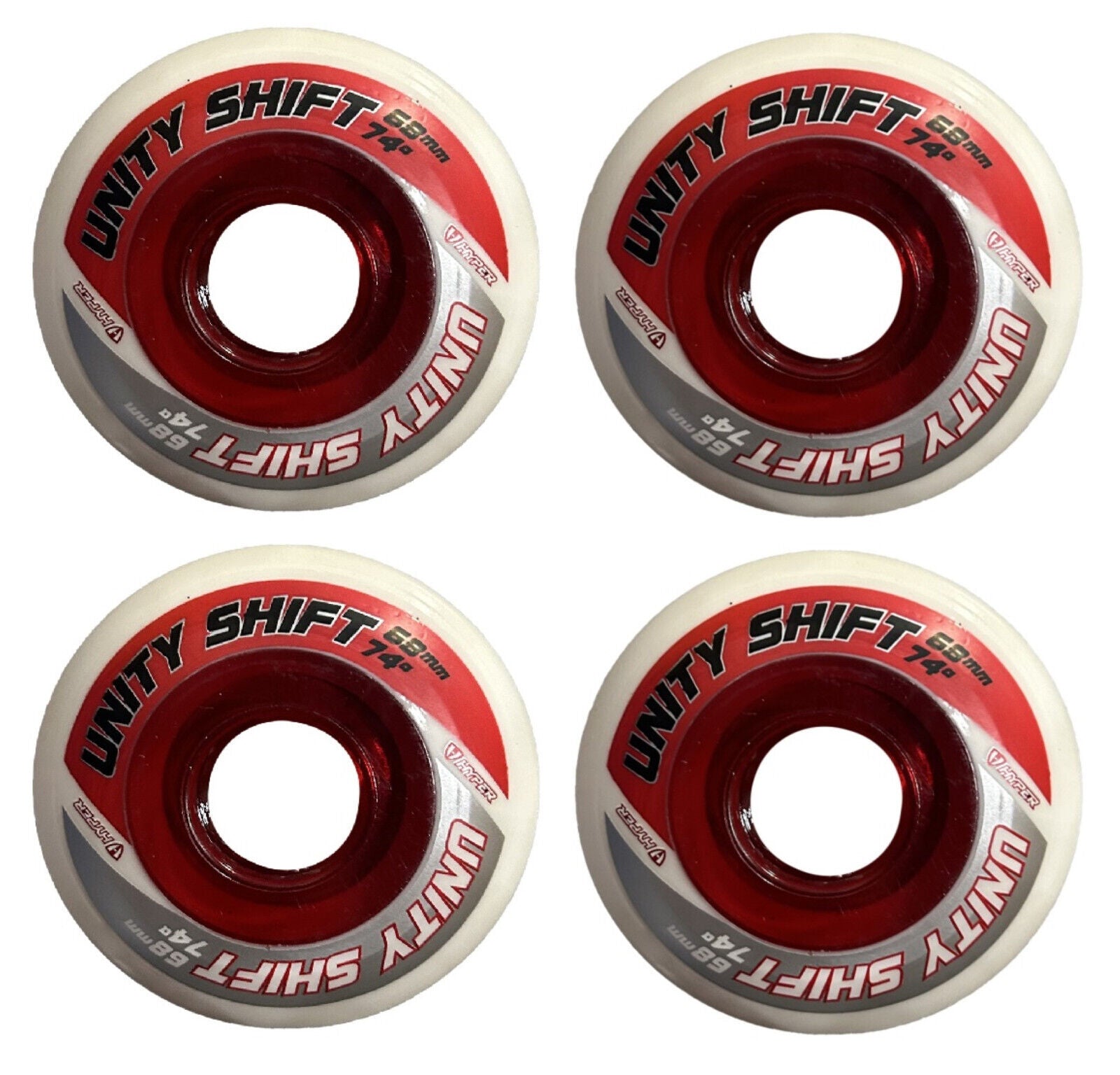 Hyper Inline Wheels Unity Shift Hockey Indoor 4er oder 8er Set Rollen