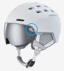 HEAD Radar / Rachel Lens Clip - Ersatzclip für Helmvisier grey, black oder white Skihelme Helmet Helm Ersatzsteil Winter j23