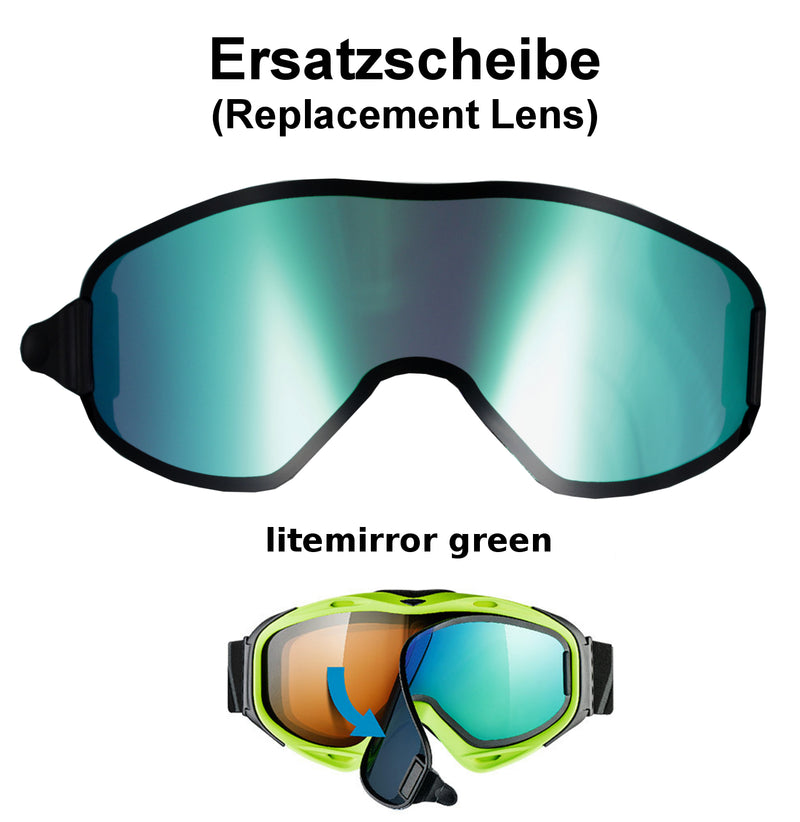 uvex G.GL 300 & UVISION Ersatzscheibe Grün