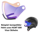 uvex hlmt 600 visor vario ESS lt.blue Gr. L Ersatz Visier Scheibe für Skihelm Gr. 59-61 cm