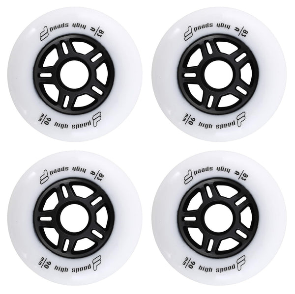 FILA High Speed Fitness Wheels 4er, 6er oder 8er Set Rollen - 90mm / 83 A white