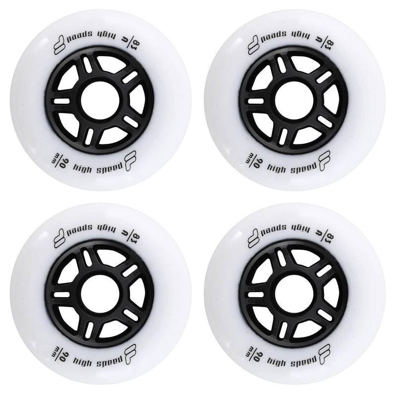 FILA High Speed Fitness Wheels 4er, 6er oder 8er Set Rollen - 90mm / 83 A white