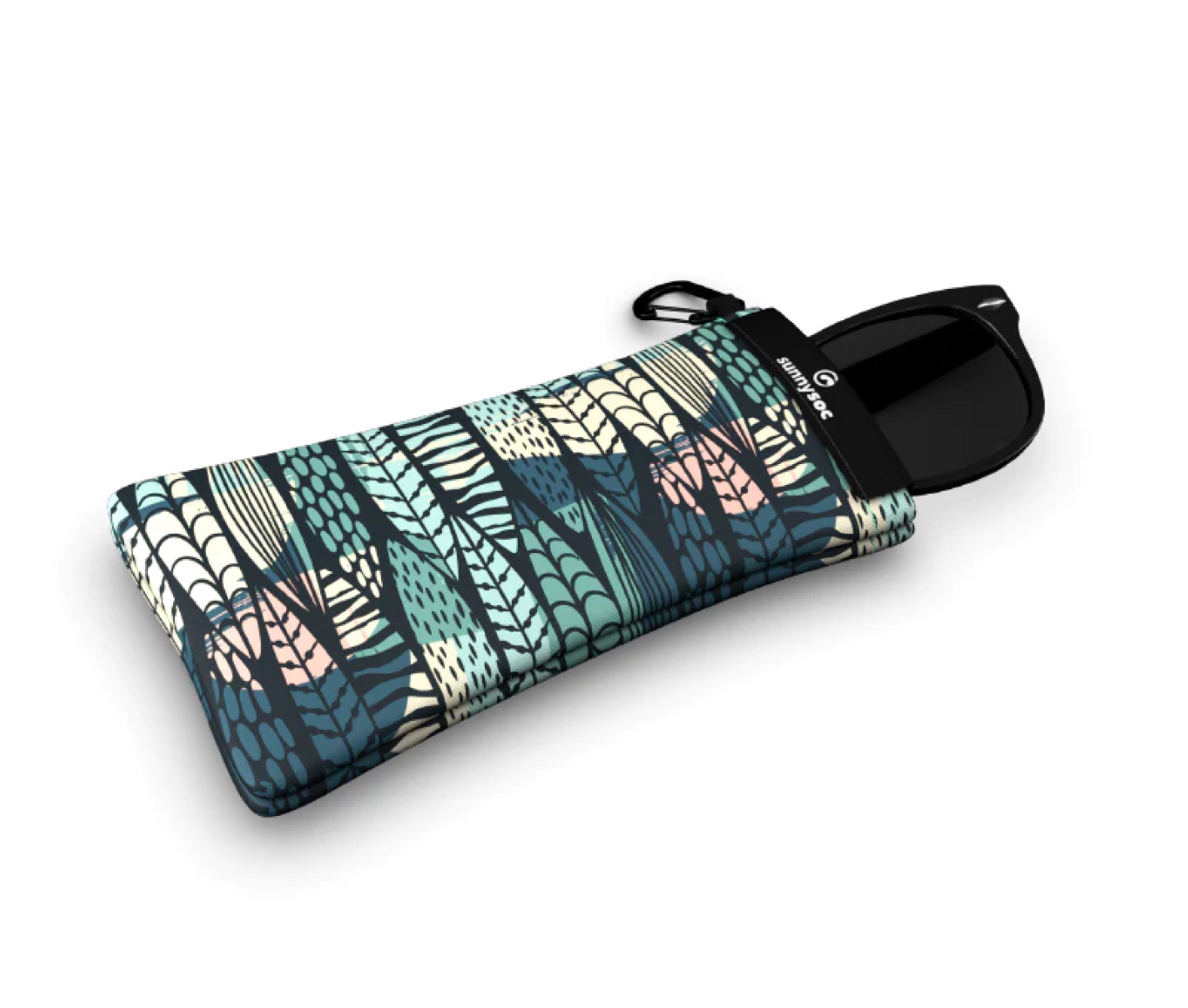 Sunnysoc Tribal Schutzhülle für Brillen, Handys, Smartphones Tasche Beute Case Handybeutel mit Karabinerhaken Brillenetui Schnappverschluss j23