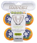 Hyper Inline Wheels Formula G Era Hockey Indoor 4er oder 8er Set Rollen - 72mm / 76 A orange